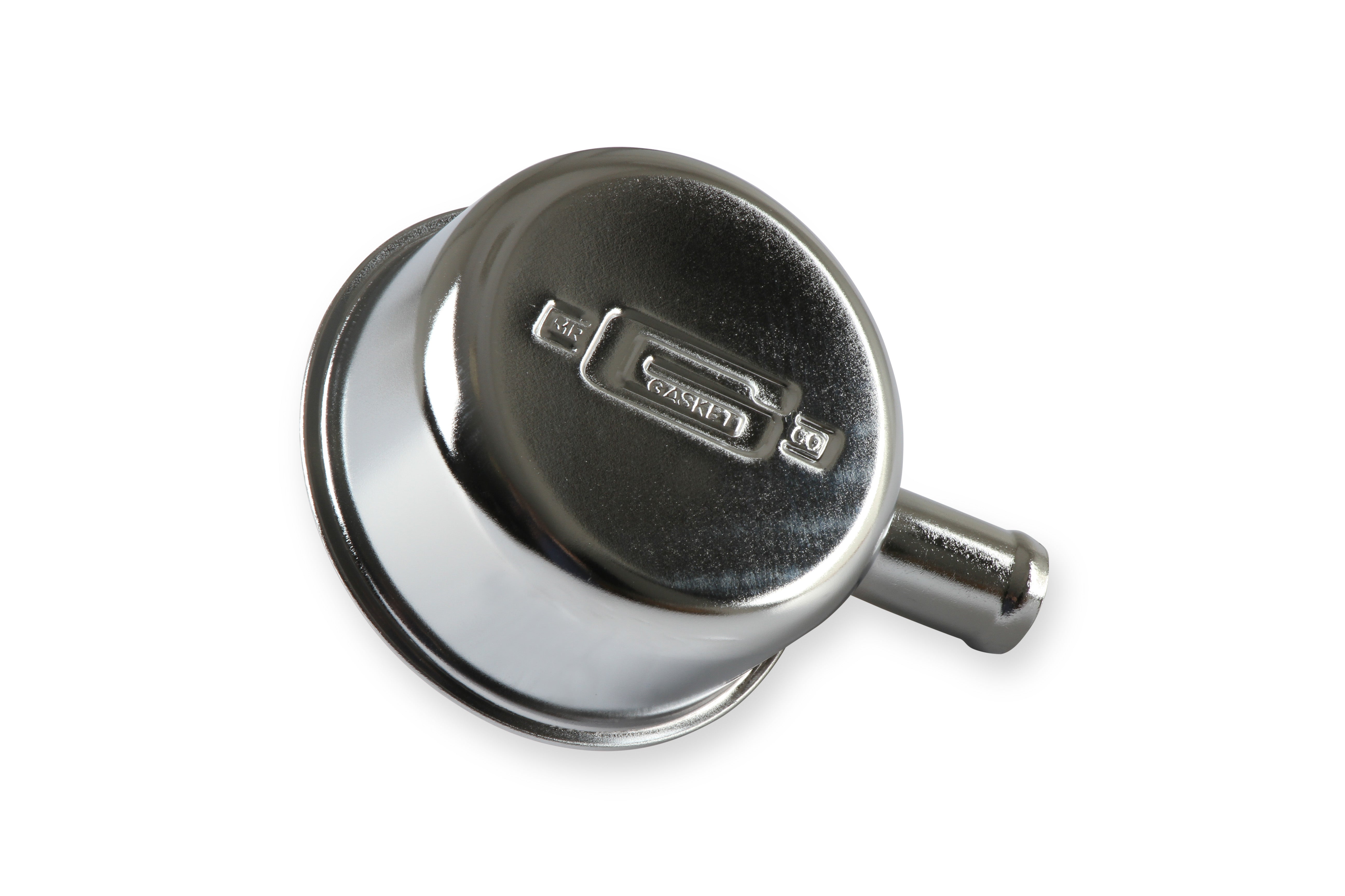 Mr Gasket Push-on Style With Breather Tube - Chrome Engine Crankcase Breather Cap 2054 product image 2