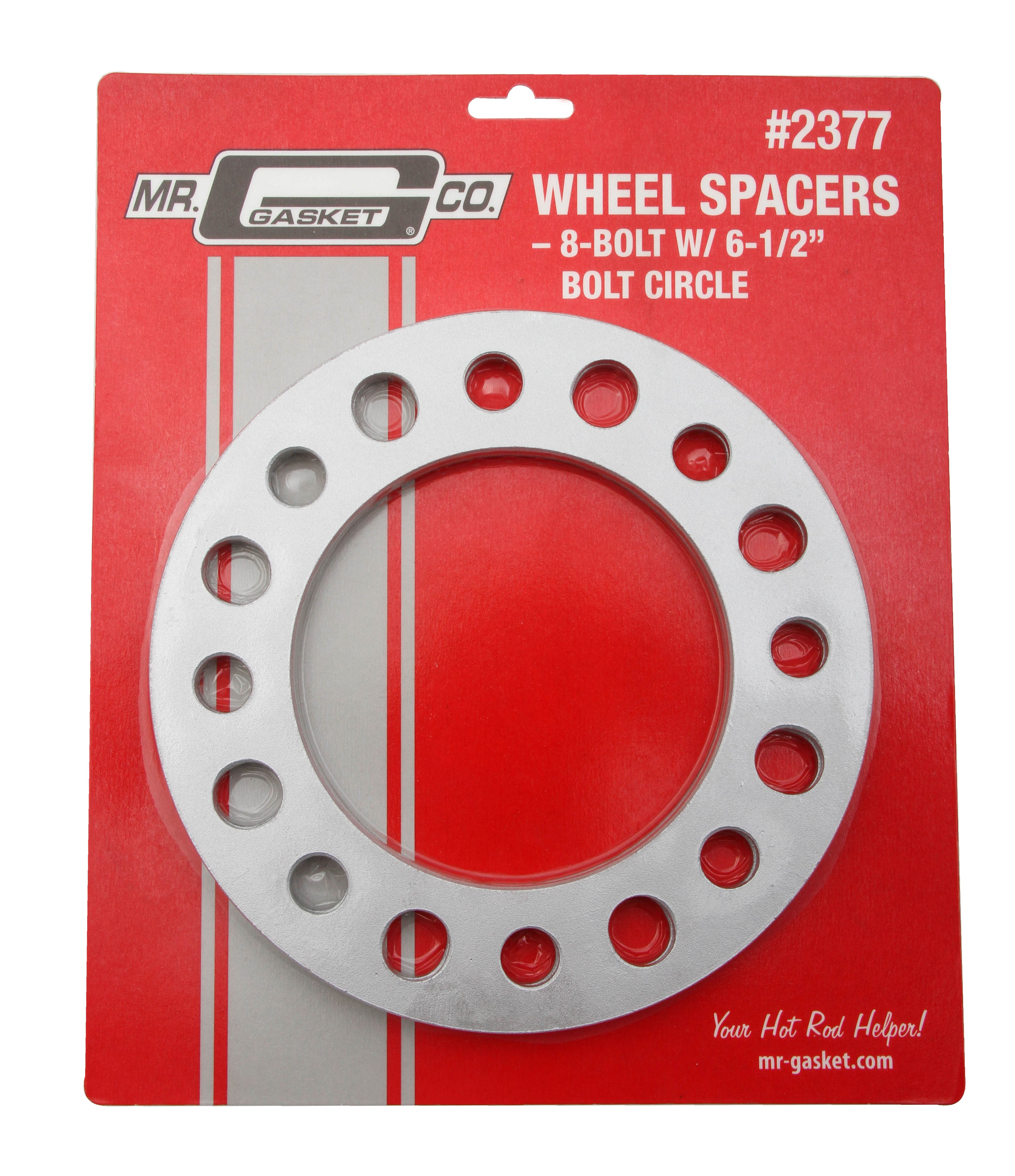 Mr Gasket 1/4 Inch Thick, 8 Lug 6-1/2 Inch Bolt Circle Wheel Spacer 2377 product image 2