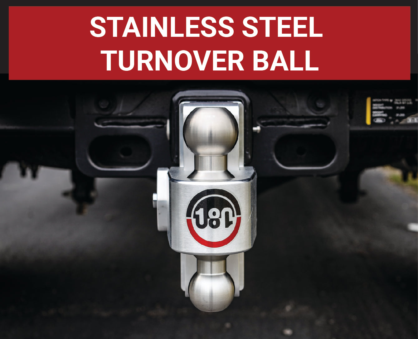 Weigh Safe LTB6-25-KA Turnover Ball 6 in Drop Hitch w/ 2.5 in Shank Trailer Hitch Ball Mount
