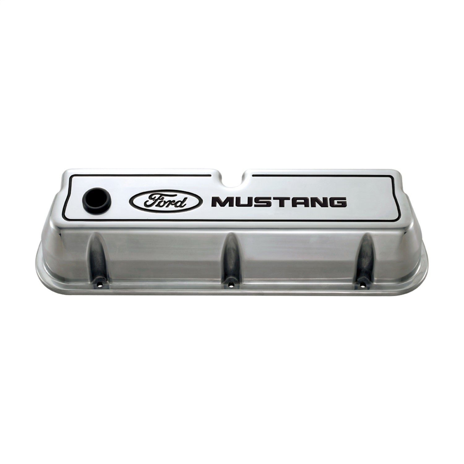 Ford Performance Ford Mustang Die - Cast Valve Covers Polished With Black Logo - 302-030
