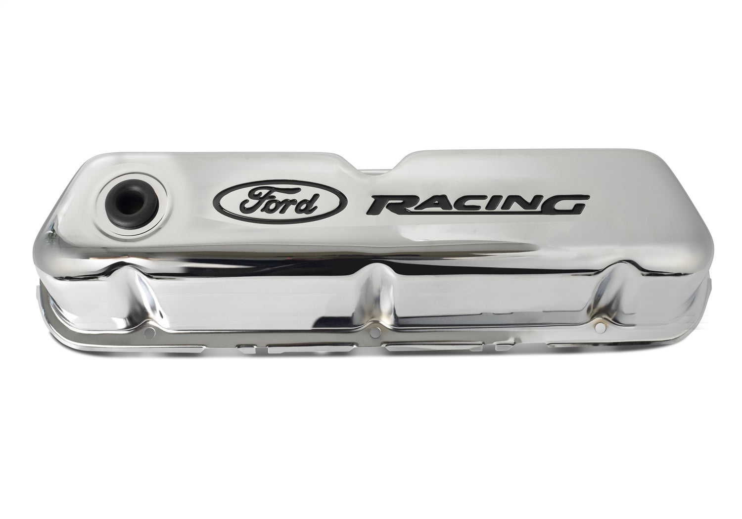 Ford Performance Logo Stamped Steel Valve Covers Chrome - 302-071 - Image 3