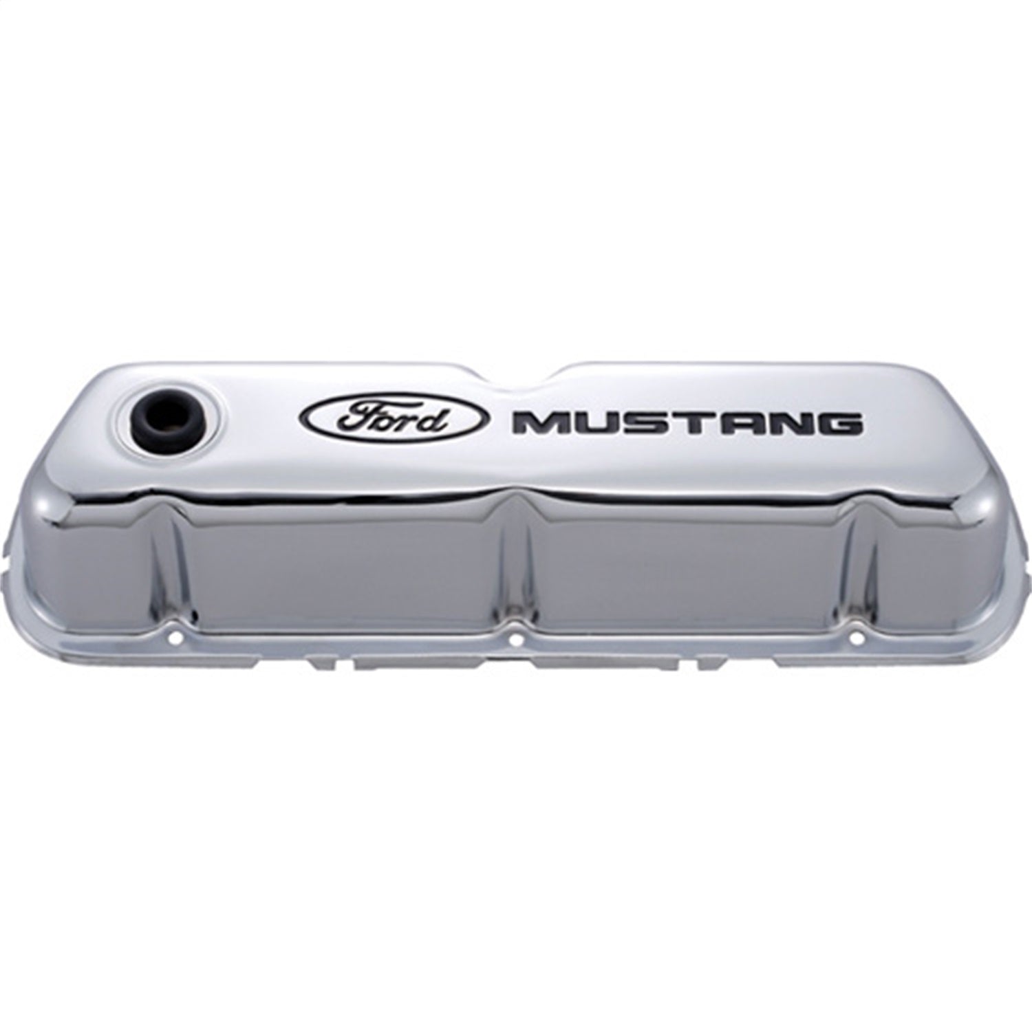 Ford Performance Ford Mustang Logo Stamped Steel Chrome Valve Covers - 302-100