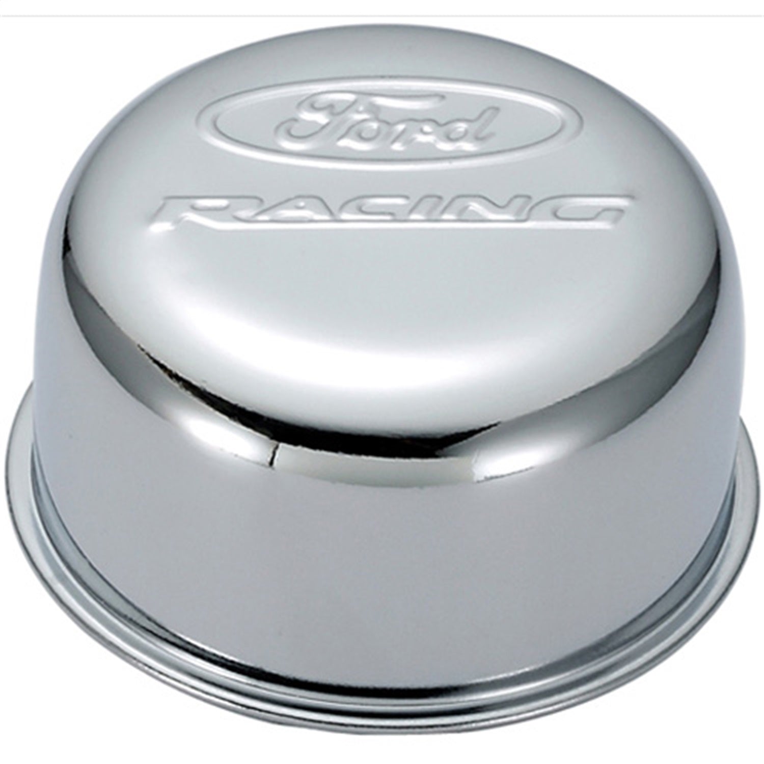 Ford Performance Logo Air Breather Cap: Twist Type Chrome - 302-200