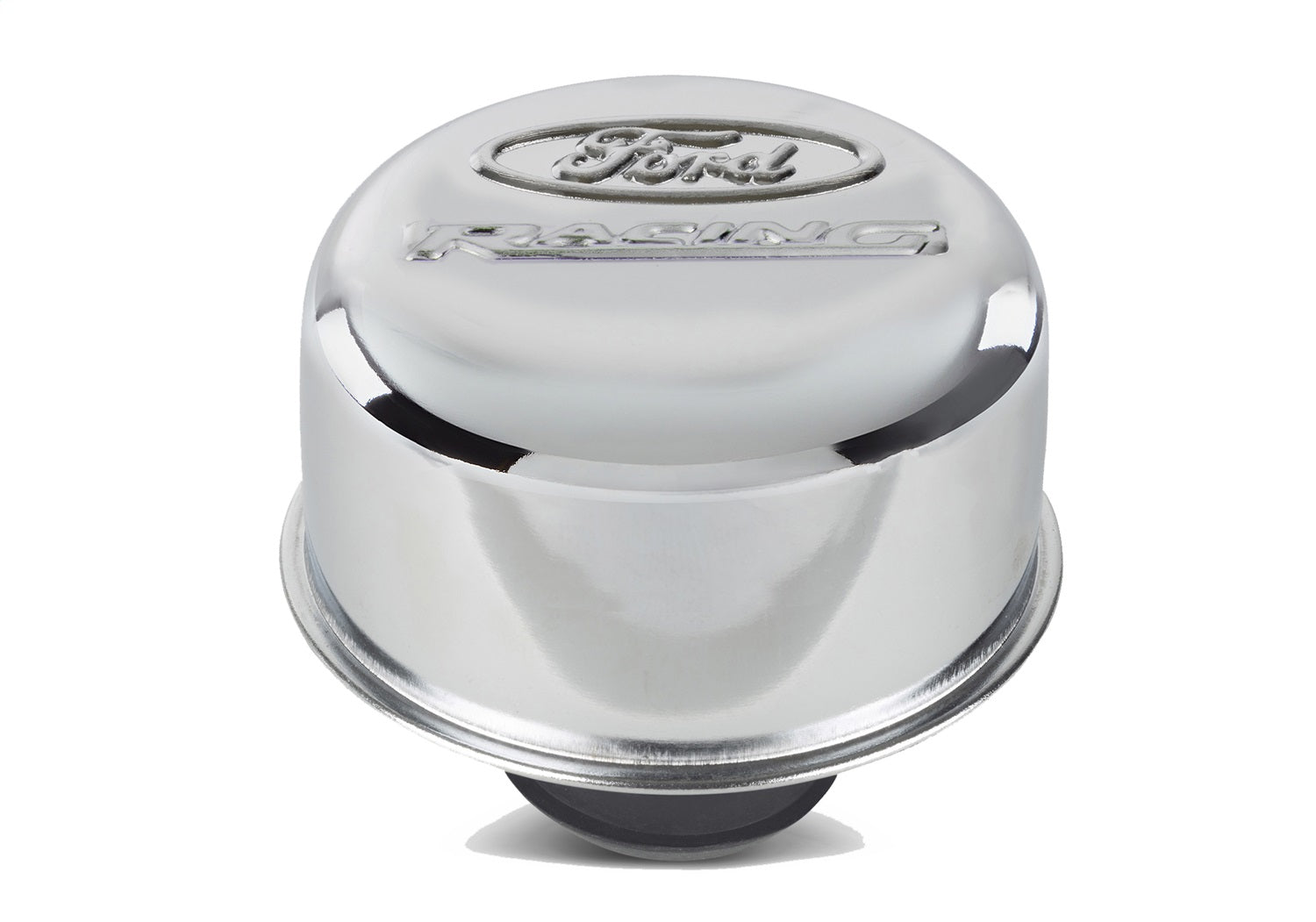 Ford Performance Logo Air Breather Cap: Push - In Type Chrome - 302-215 - Image 2