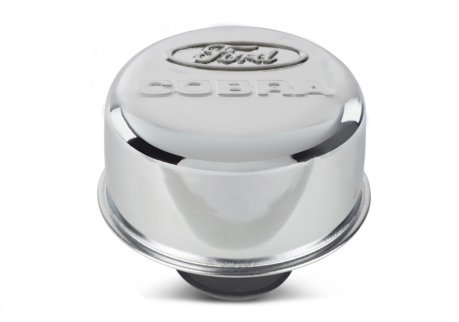 Ford Performance Ford Cobra Logo Air Breather Cap: Chrome - 302-225 - Image 2