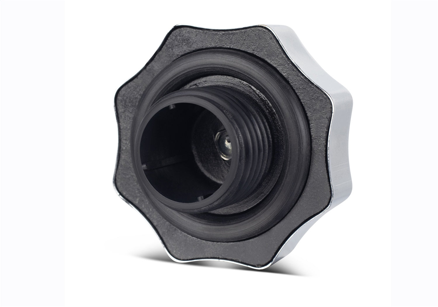 Ford Performance Ford Oval Logo Oil Fill Cap: Screw In Type - Chrome Finish - 302-230 - Image 3
