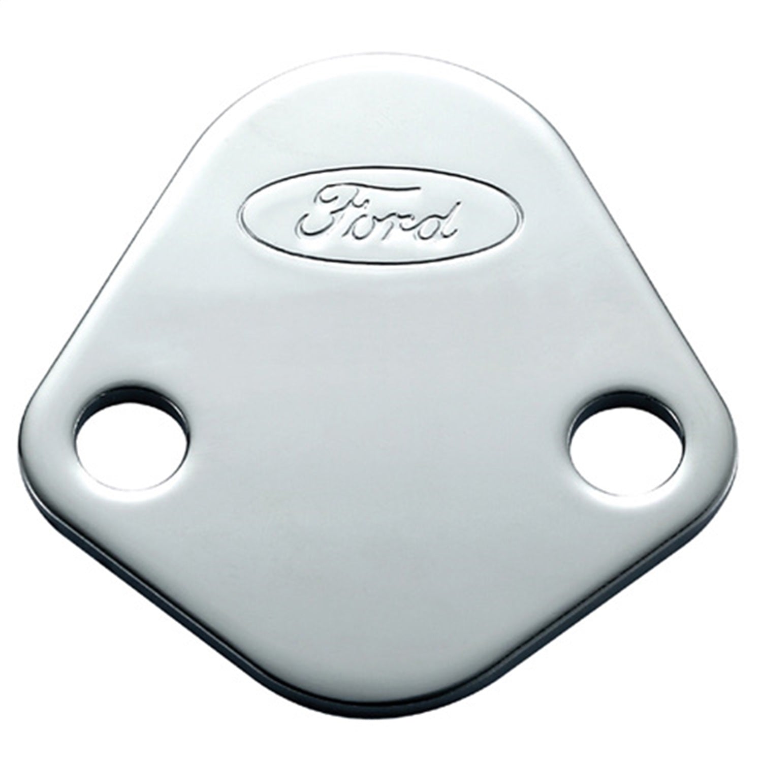 Ford Performance Ford Logo Fuel Pump Blockoff Plate: Chrome - 302-290