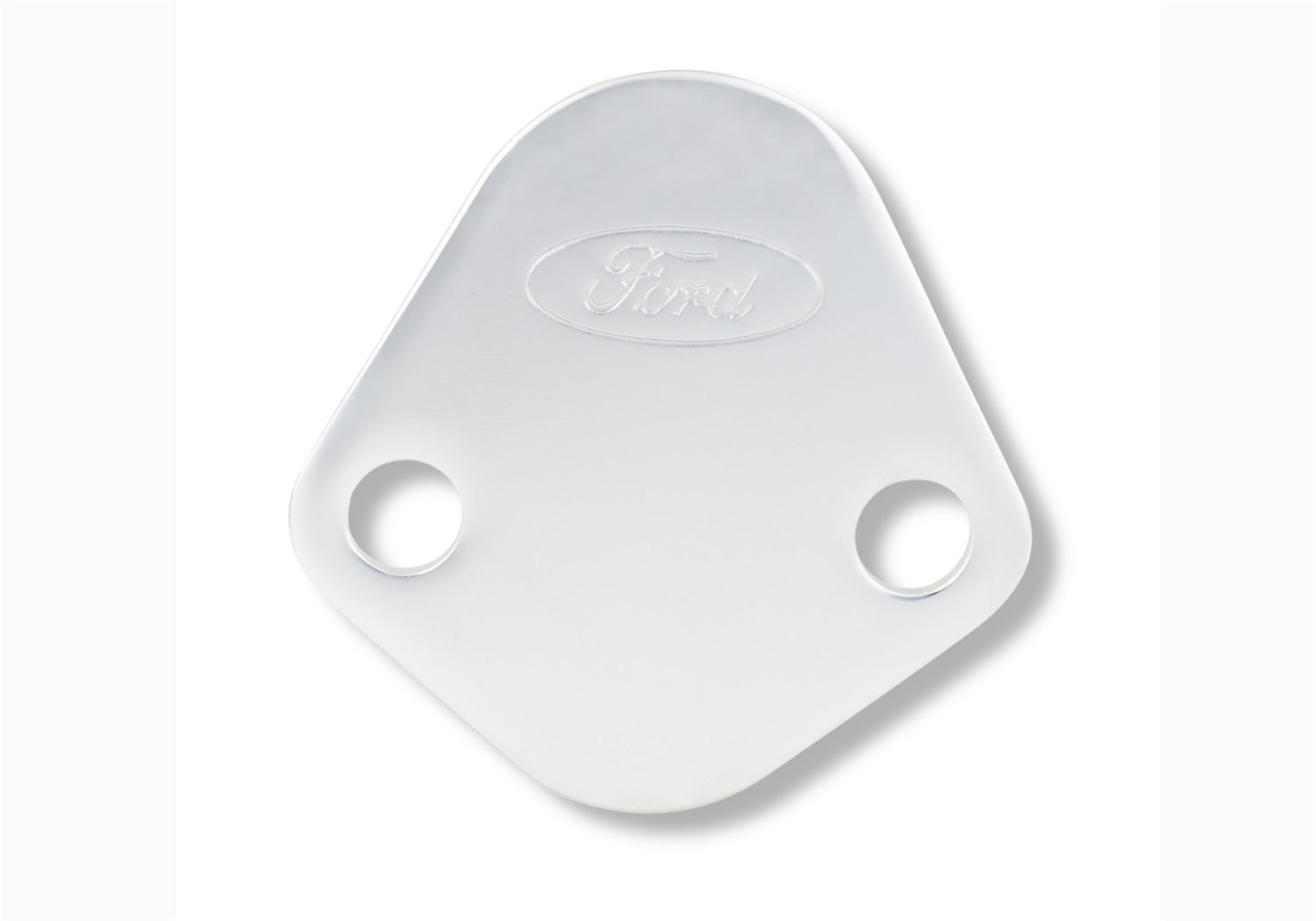 Ford Performance Ford Logo Fuel Pump Blockoff Plate: Chrome - 302-290 - Image 2