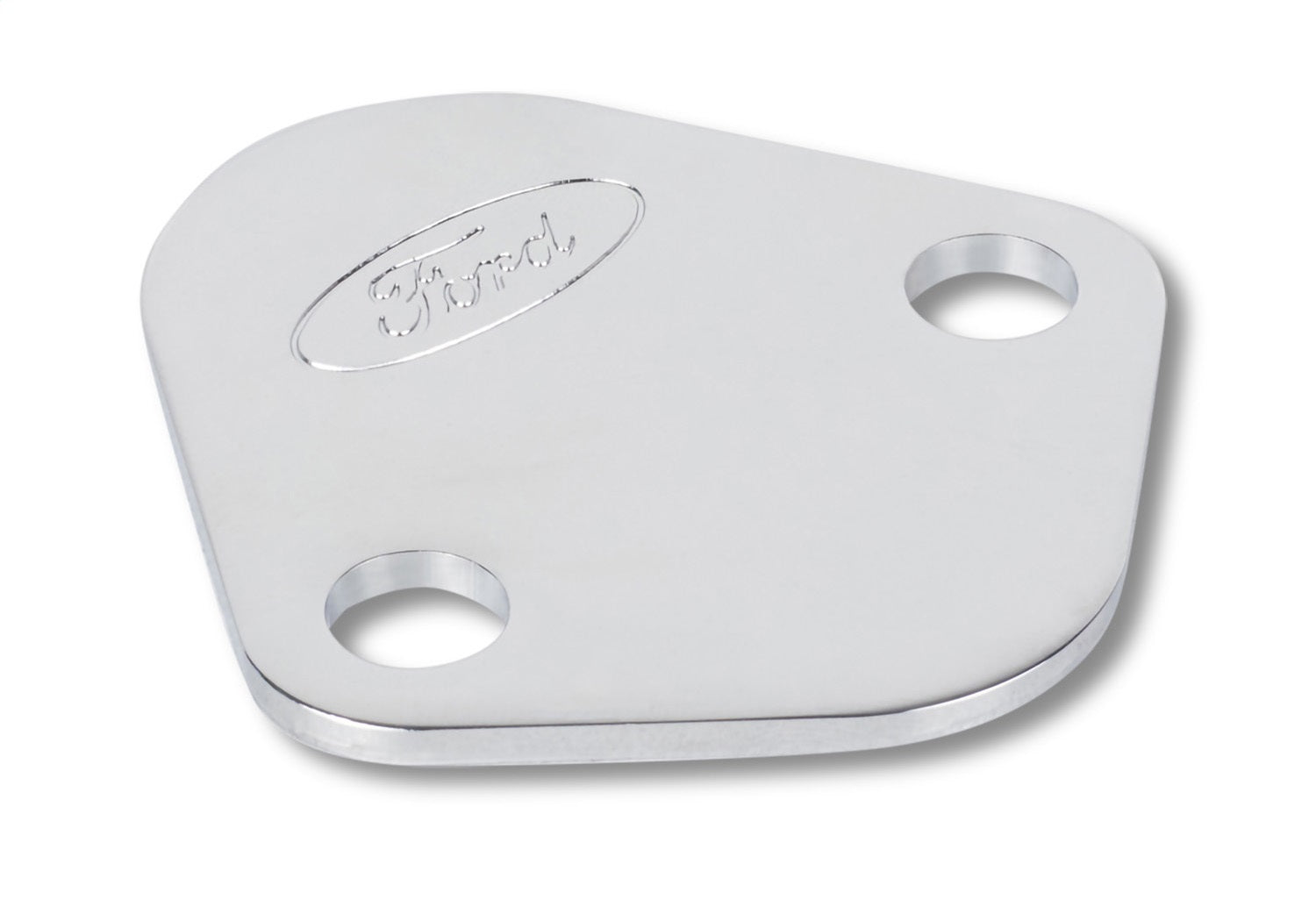 Ford Performance Ford Logo Fuel Pump Blockoff Plate: Chrome - 302-290 - Image 3