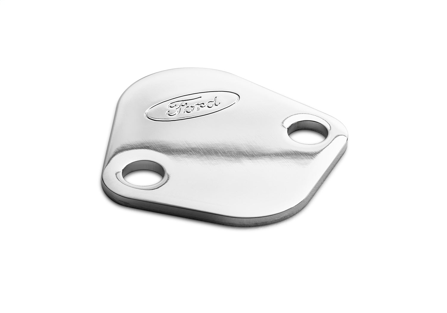 Ford Performance Ford Logo Fuel Pump Blockoff Plate: Chrome - 302-290 - Image 4