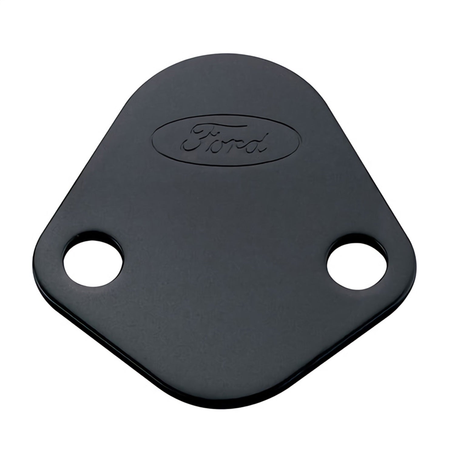 Ford Performance Fuel Pump Block Off Plate, Black Crinkle Finish With Ford Oval - 302-291