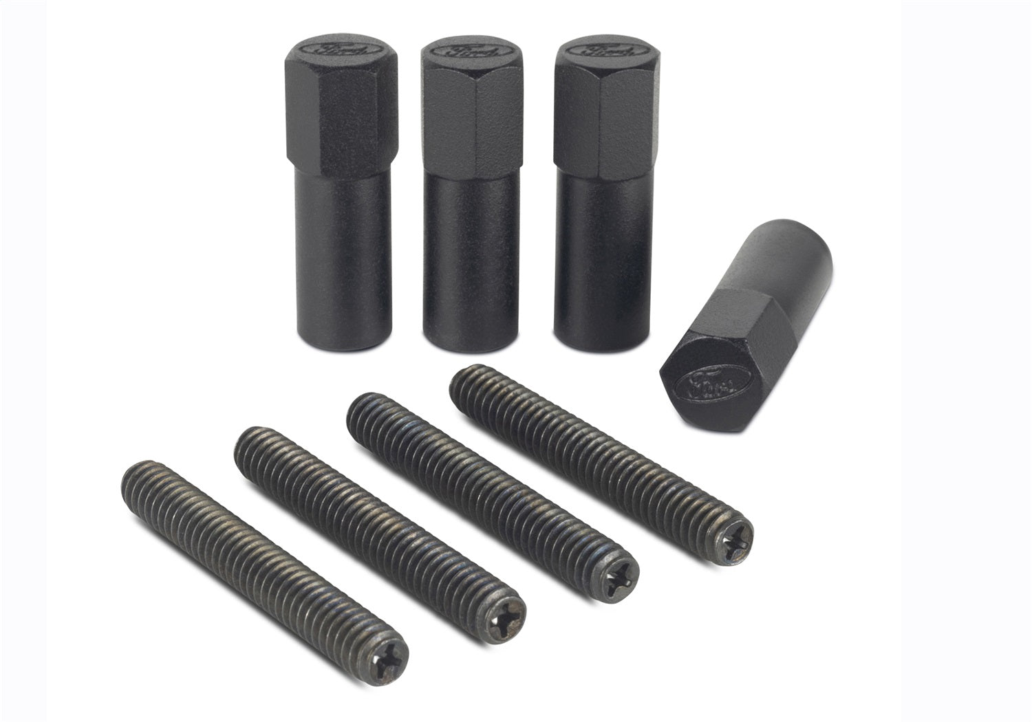 Ford Performance Valve Cover Hold Down Mini - Nuts: Black Crinkle Finish - 302-316 - Image 3