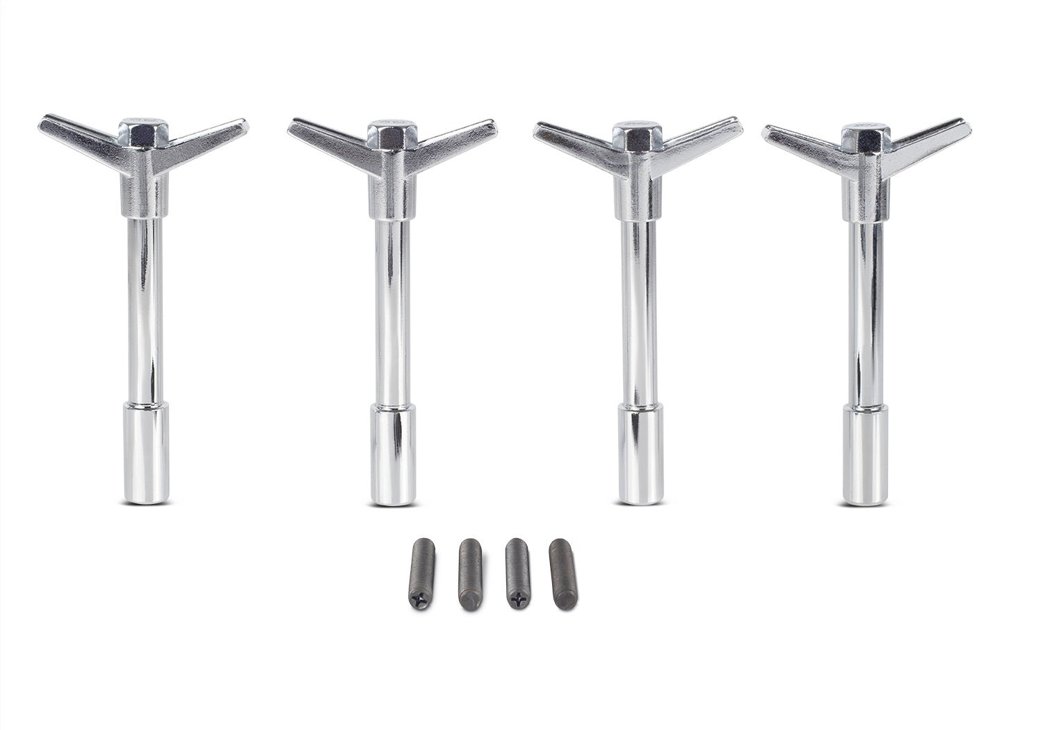 Ford Performance Valve Cover Hold Down Wing Nuts: Chrome - 302-325