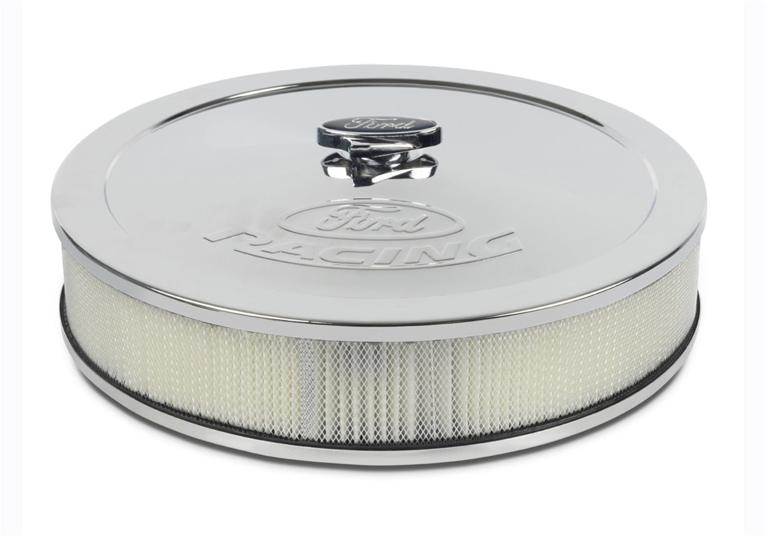 Ford Performance Air Cleaner Kit: Chrome, Ford Racing Emblem - 302-350 - Image 2