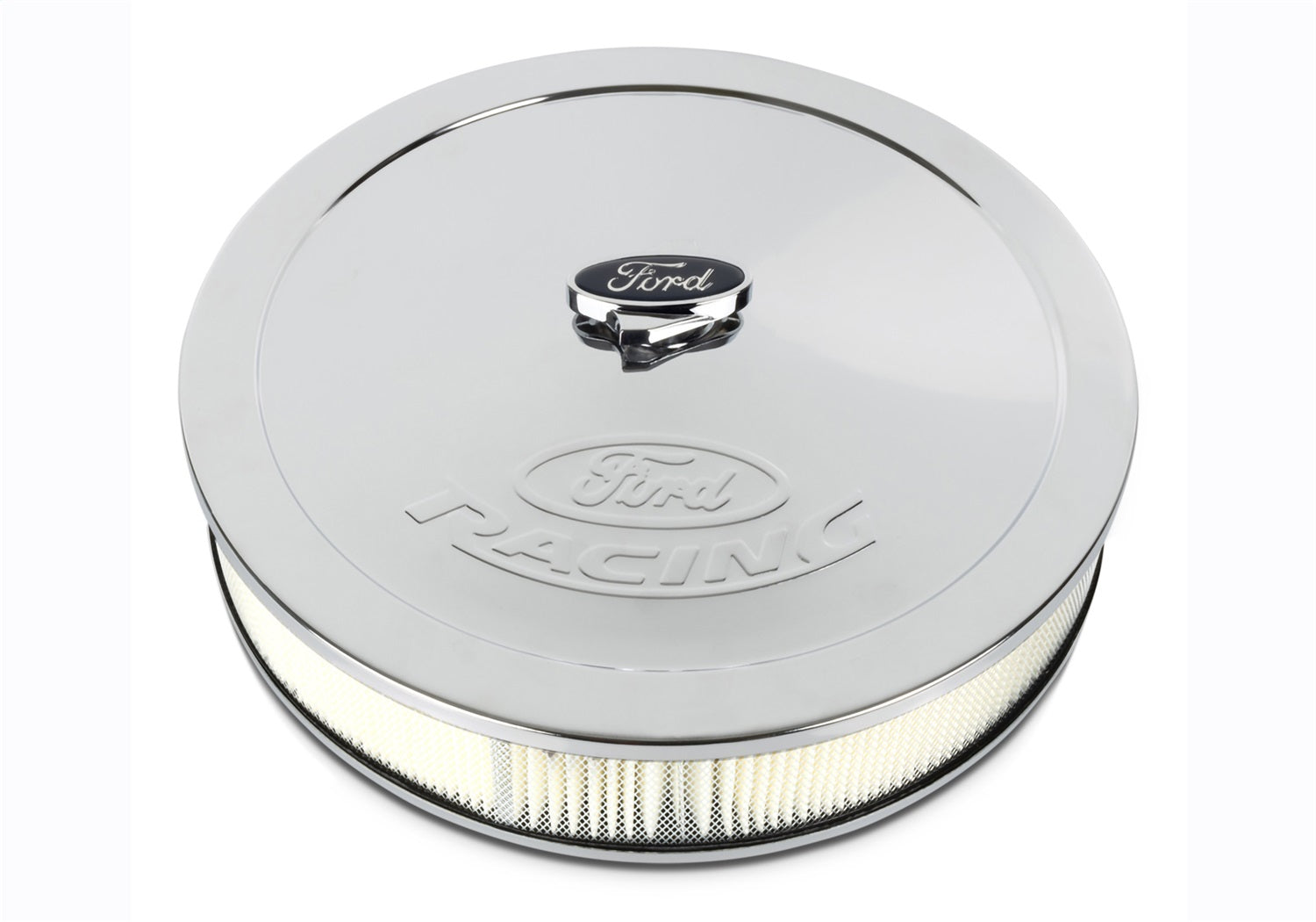 Ford Performance Air Cleaner Kit: Chrome, Ford Racing Emblem - 302-350 - Image 5