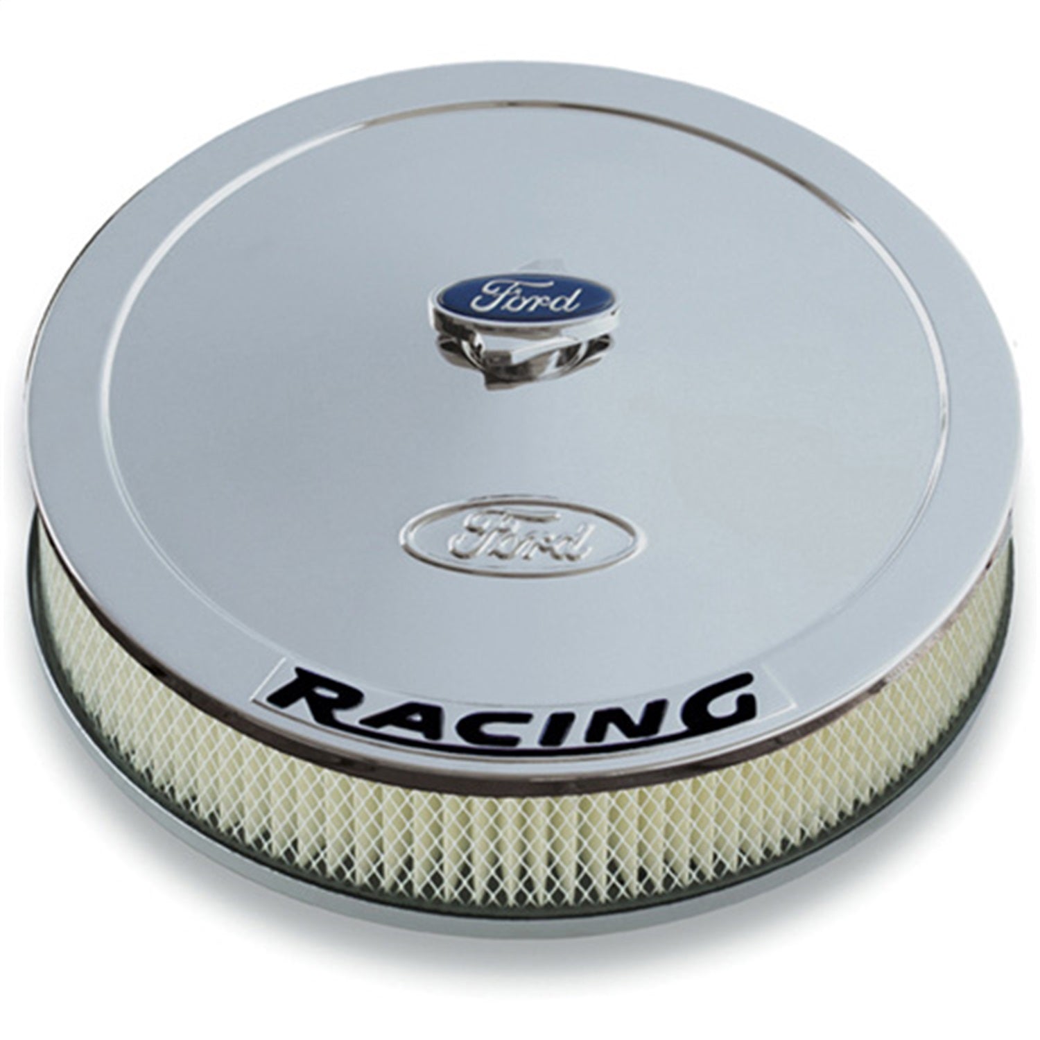 Ford Performance 13" Chrome Air Cleaner Kit - Ford & Ford Racing Emblems - 302-351