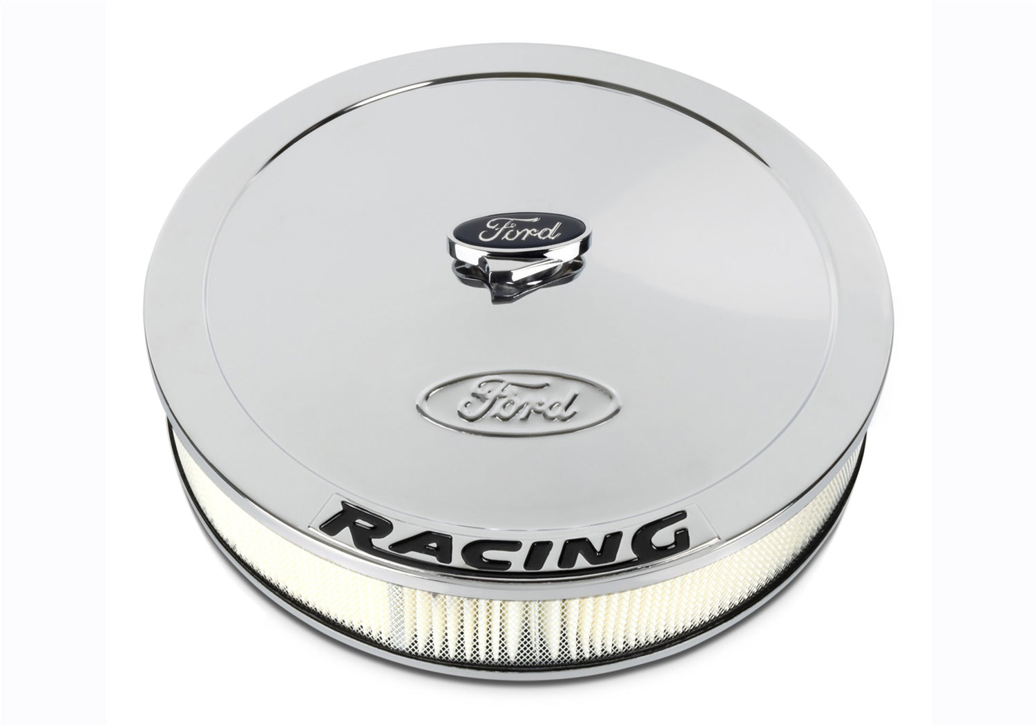 Ford Performance 13" Chrome Air Cleaner Kit - Ford & Ford Racing Emblems - 302-351 - Image 5