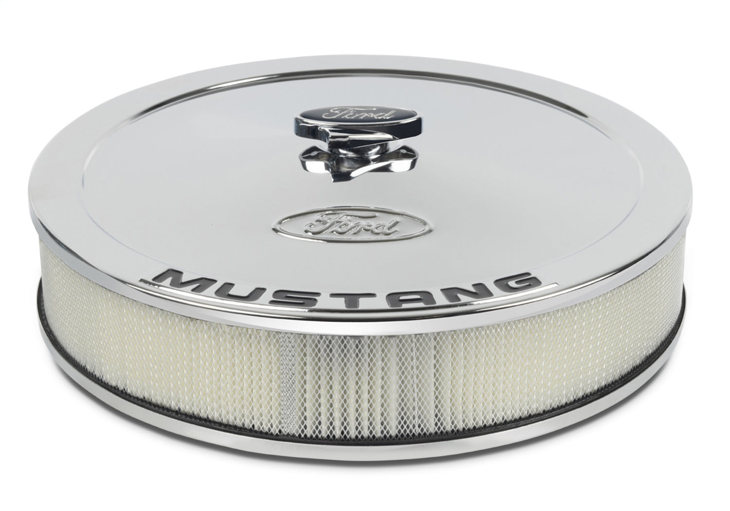 Ford Performance Air Cleaner Kit: Chrome, Ford Mustang Emblem - 302-361 - Image 2