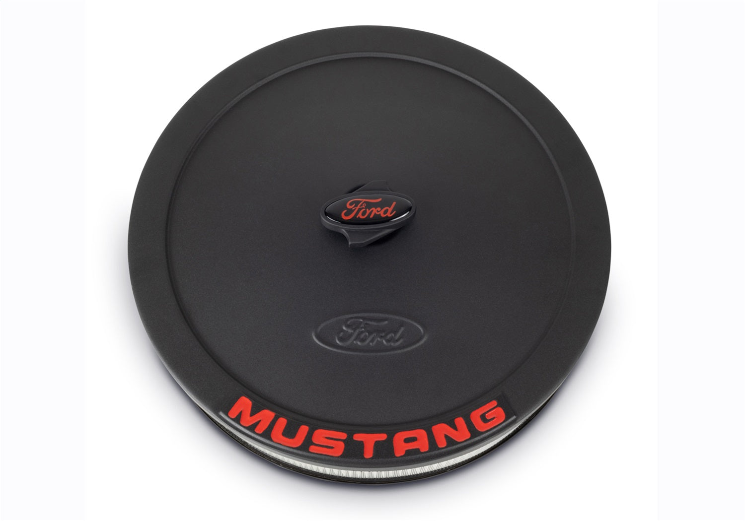Ford Performance Air Cleaner Kit: Black Crinkle Finish, Red Mustang Emblem - 302-362 - Image 5