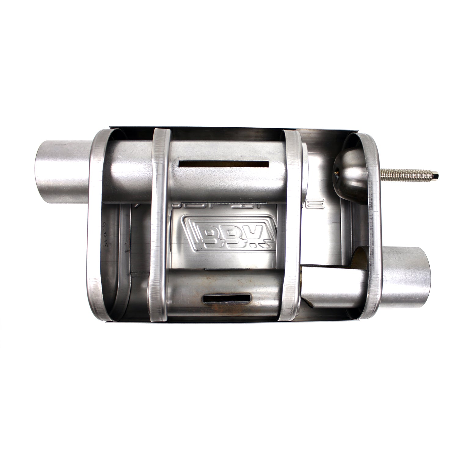 BBK Performance 31015 Varitune Adjustable Stainless Steel Muffler, 2.5-Inch Double Offset