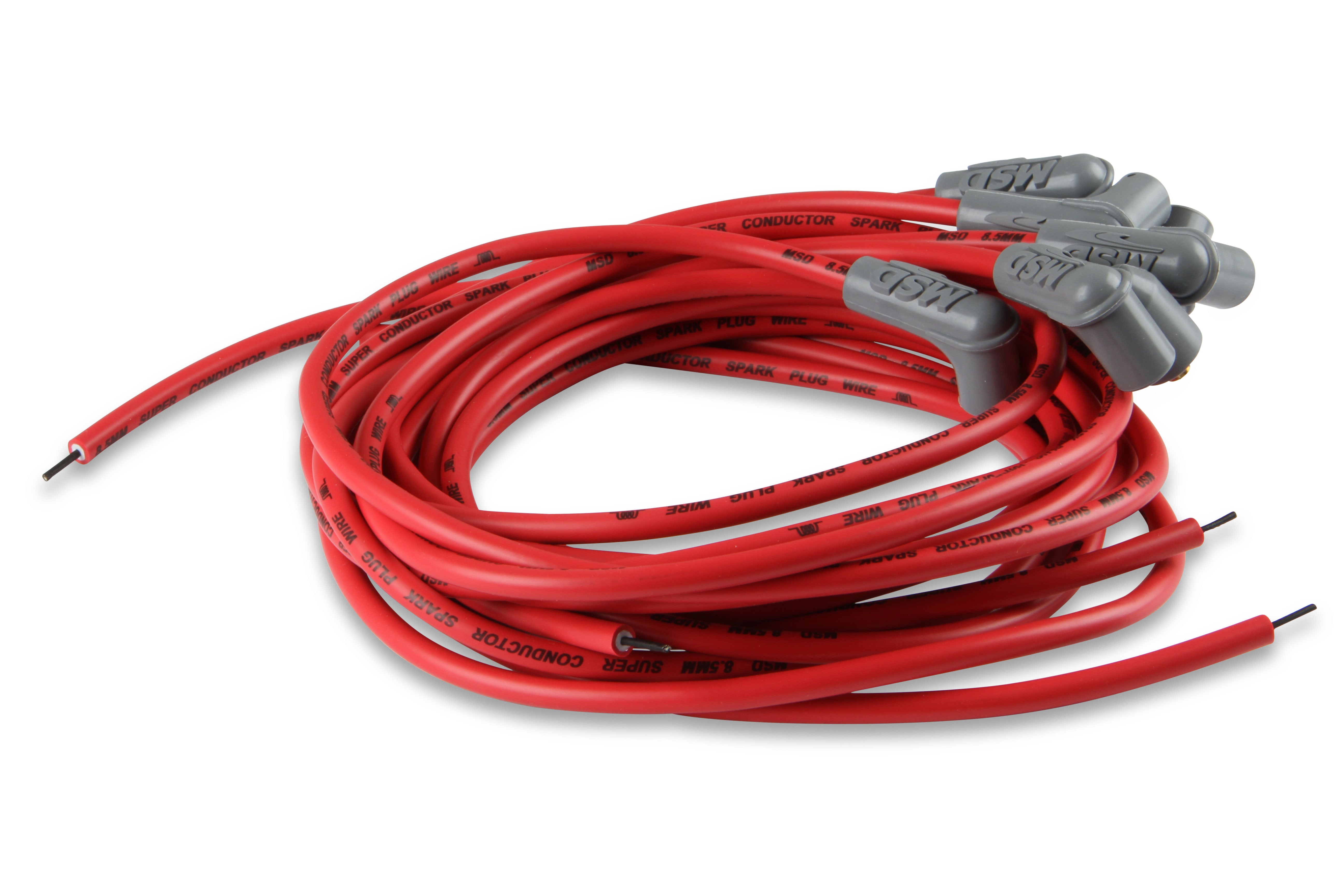MSD Super Conductor Spark Plug Wire Set 8 Cyl 90° Plug, Socket/hei Cap 31239 product image 2
