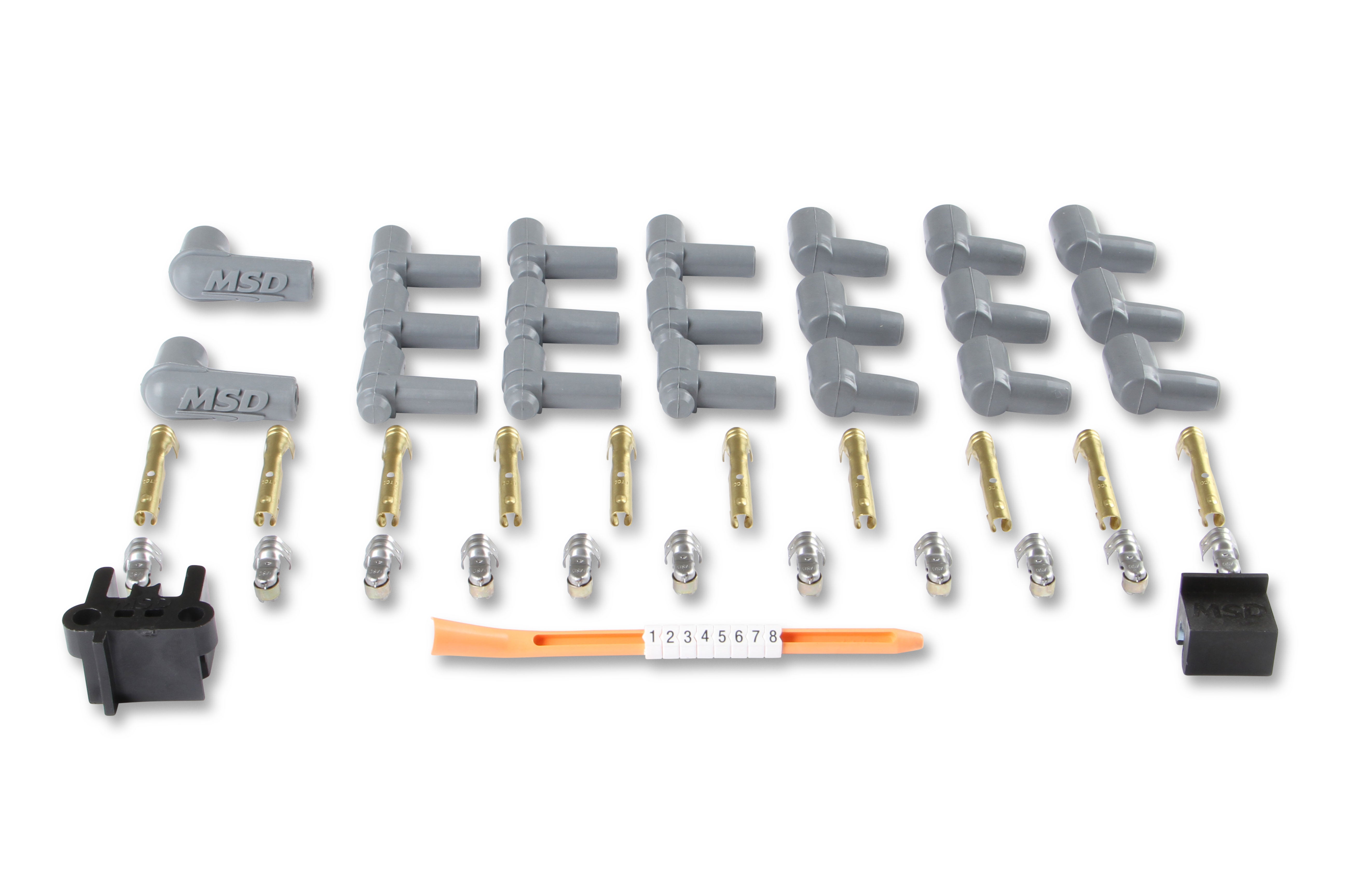 MSD Super Conductor Spark Plug Wire Set 8 Cyl 90° Plug, Socket/hei Cap 31239 product image 5