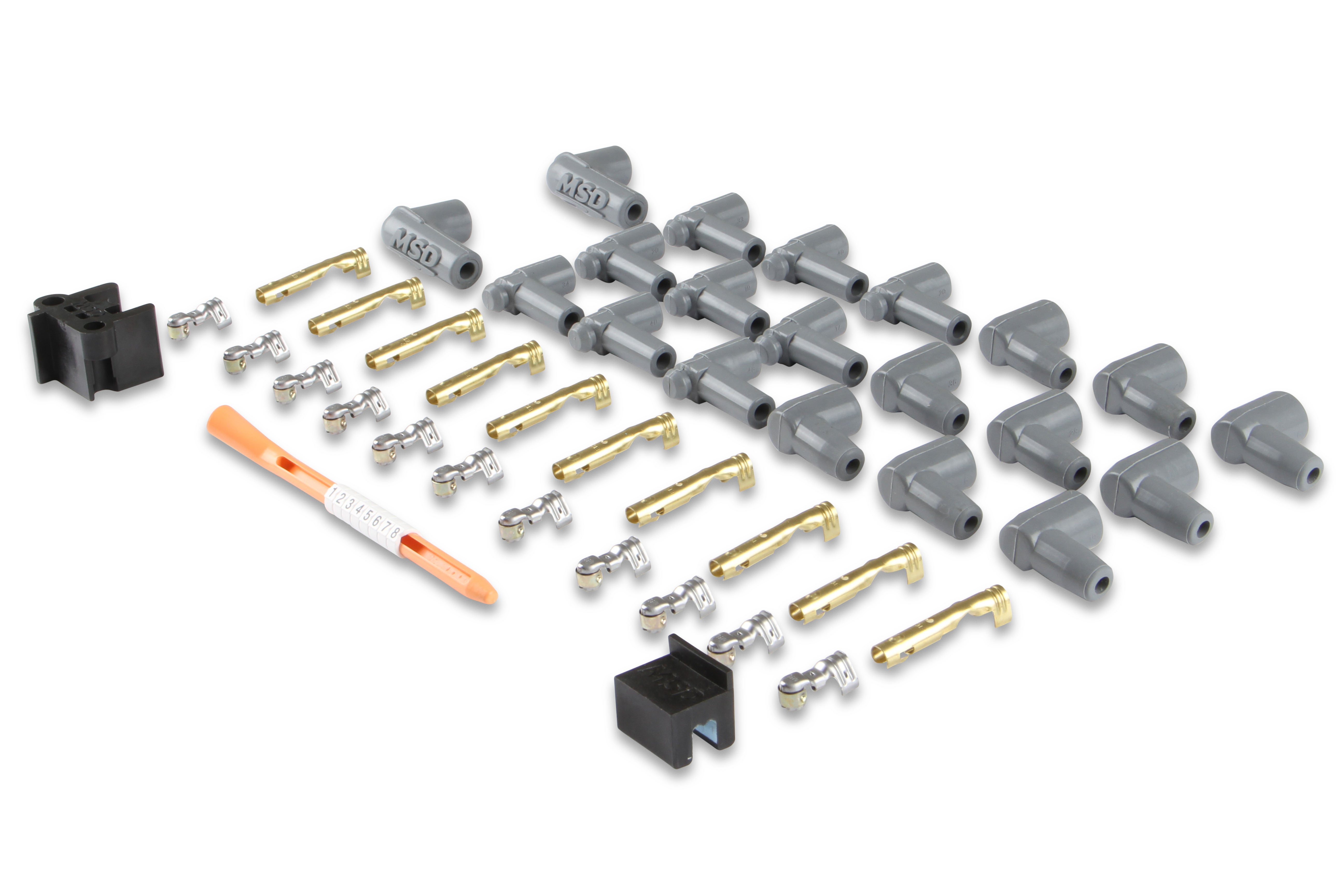 MSD Super Conductor Spark Plug Wire Set 8 Cyl 90° Plug, Socket/hei Cap 31239 product image 6