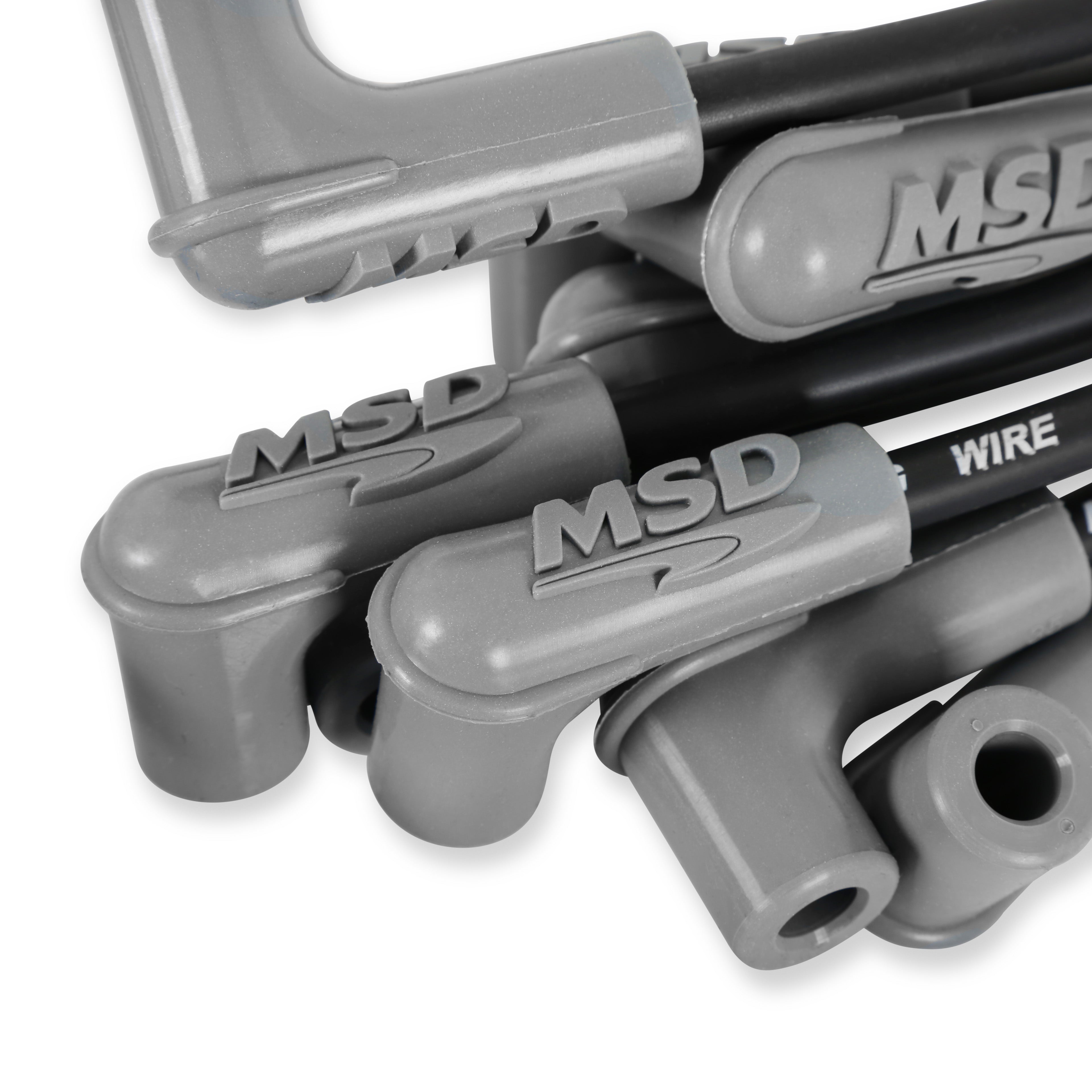 MSD 8.5mm Super Conductor Wire Set For SBC Sprintcar, Close Fit, in Black 31543 product image 2
