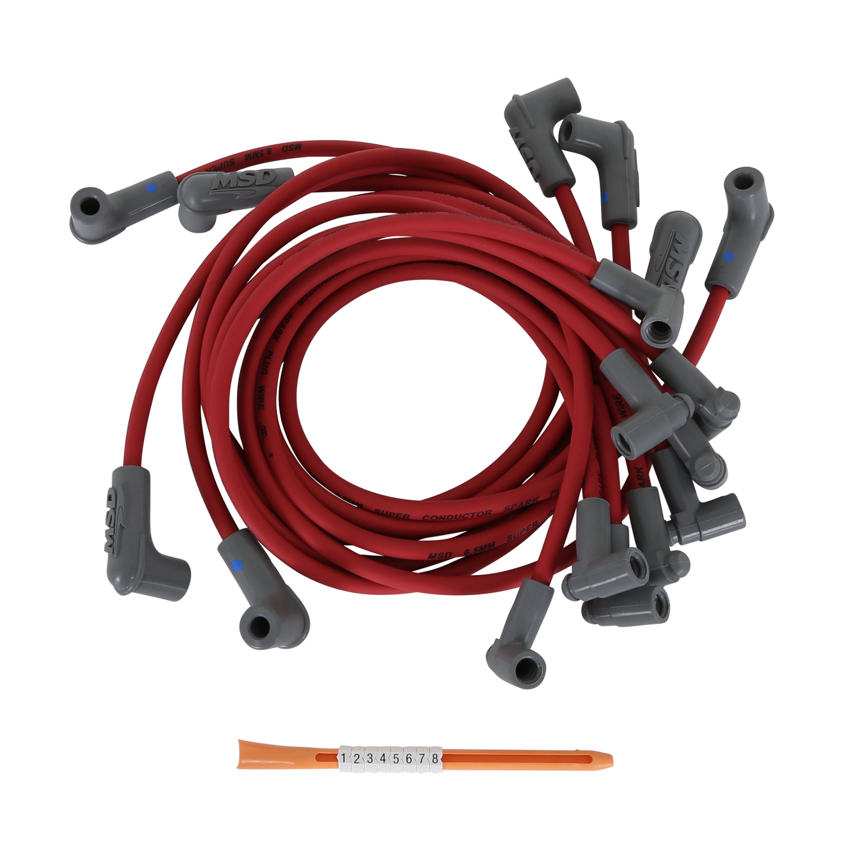 MSD Tight Fit / 90 Degree at Plug / 90 Degree at Cap Spark Plug Wire Set 31549 product image 1
