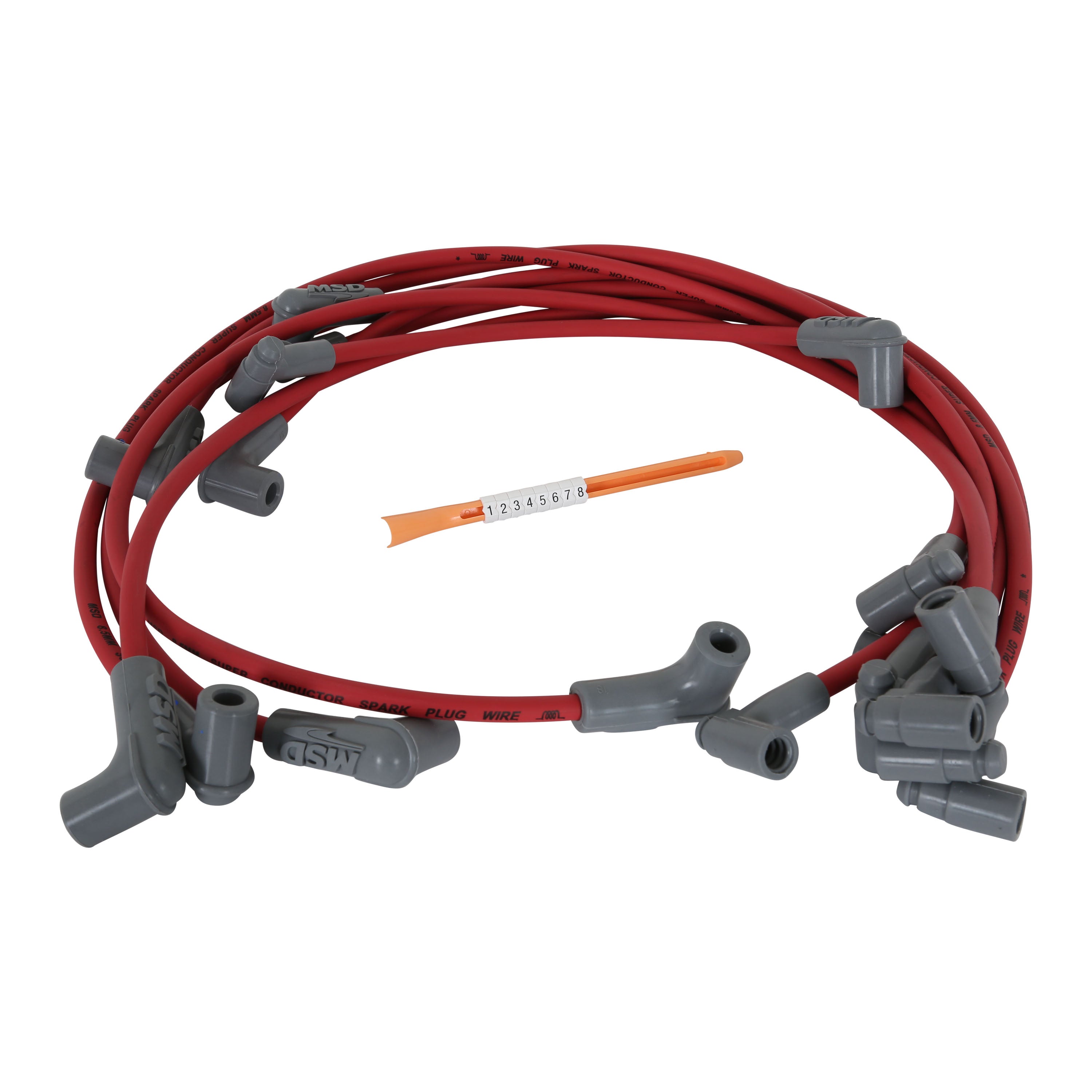 MSD Tight Fit / 90 Degree at Plug / 90 Degree at Cap Spark Plug Wire Set 31549 product image 4