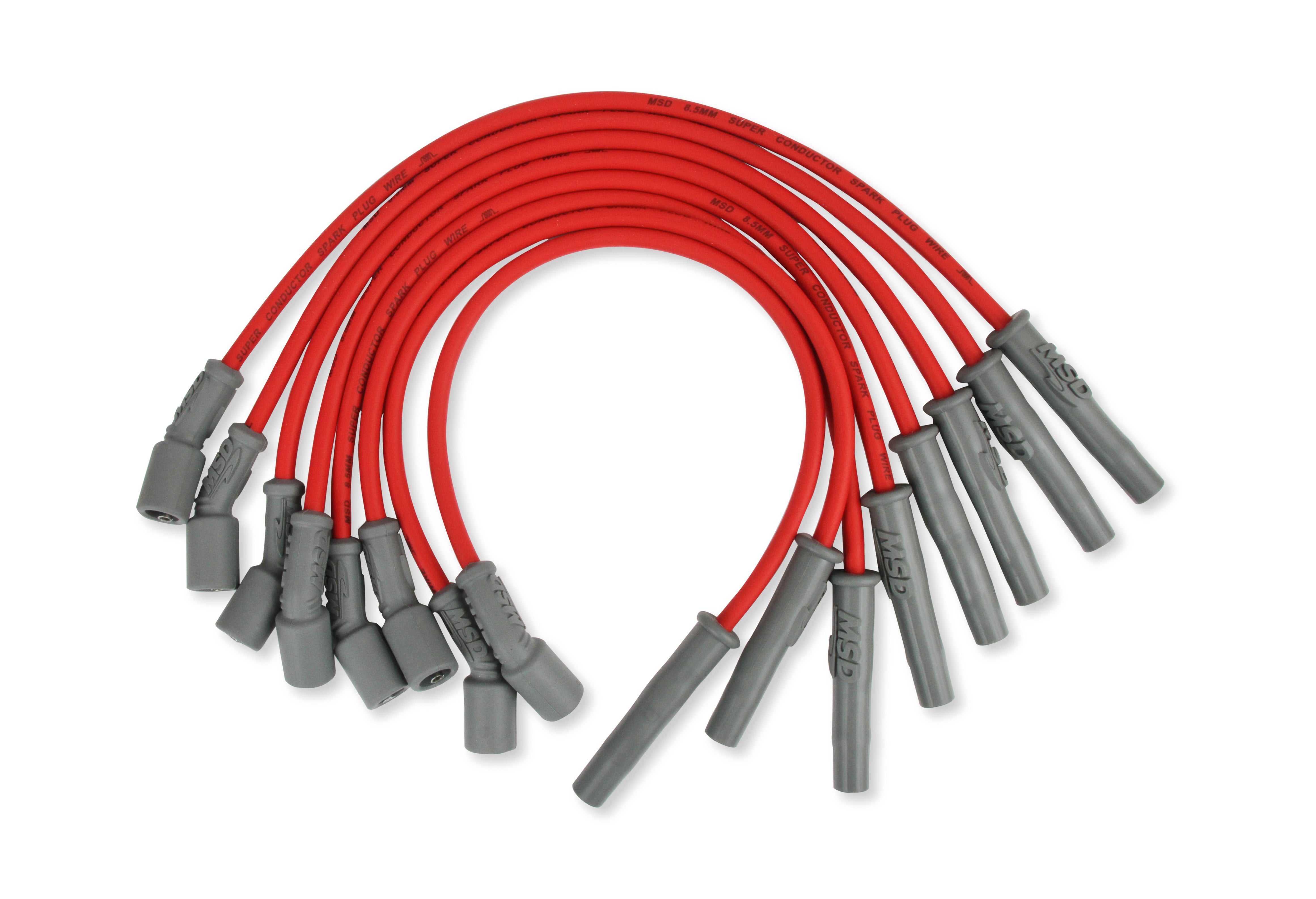 MSD Direct Replacement 8.5 mm Super Conductor Spark Plug Wire Set. 31639 product image 6