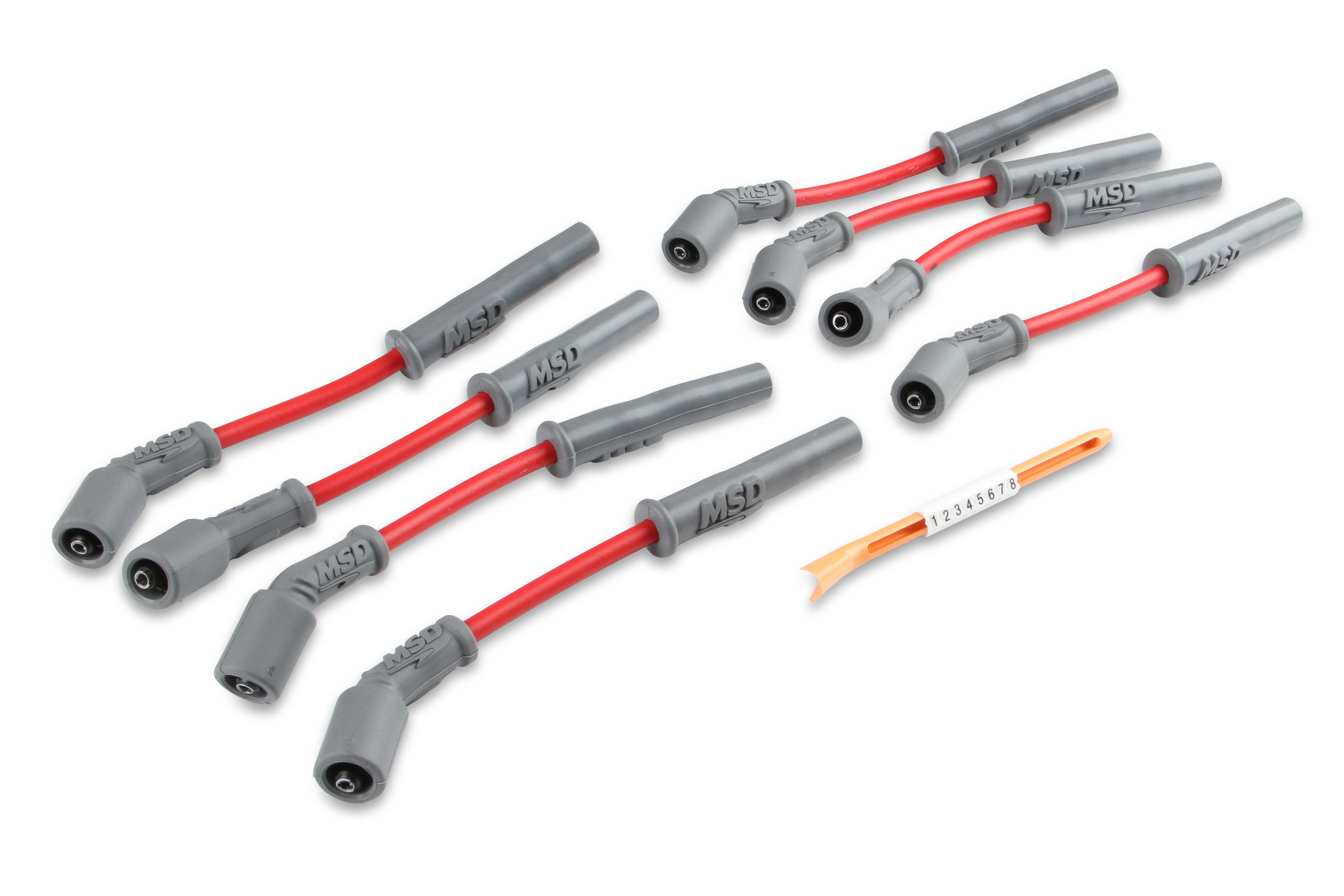 MSD Super Conductor Spark Plug Wire Set, GM LS1, '97-On, Vette, Camaro 32819 product image 4