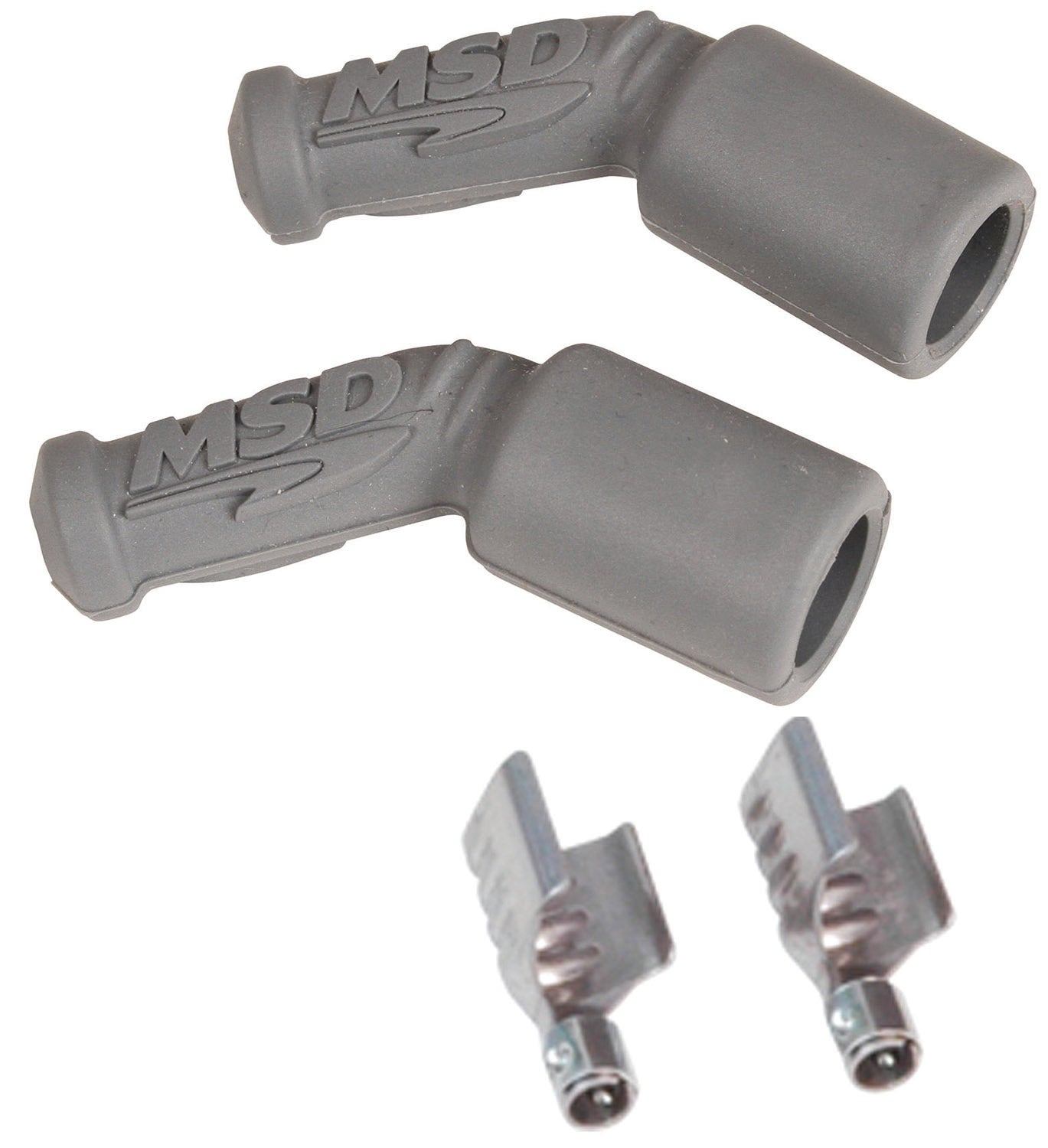 MSD LS1, 45 Degree Boots & Terminals, 2/Card Spark Plug Boot Kit 3304 product image 1