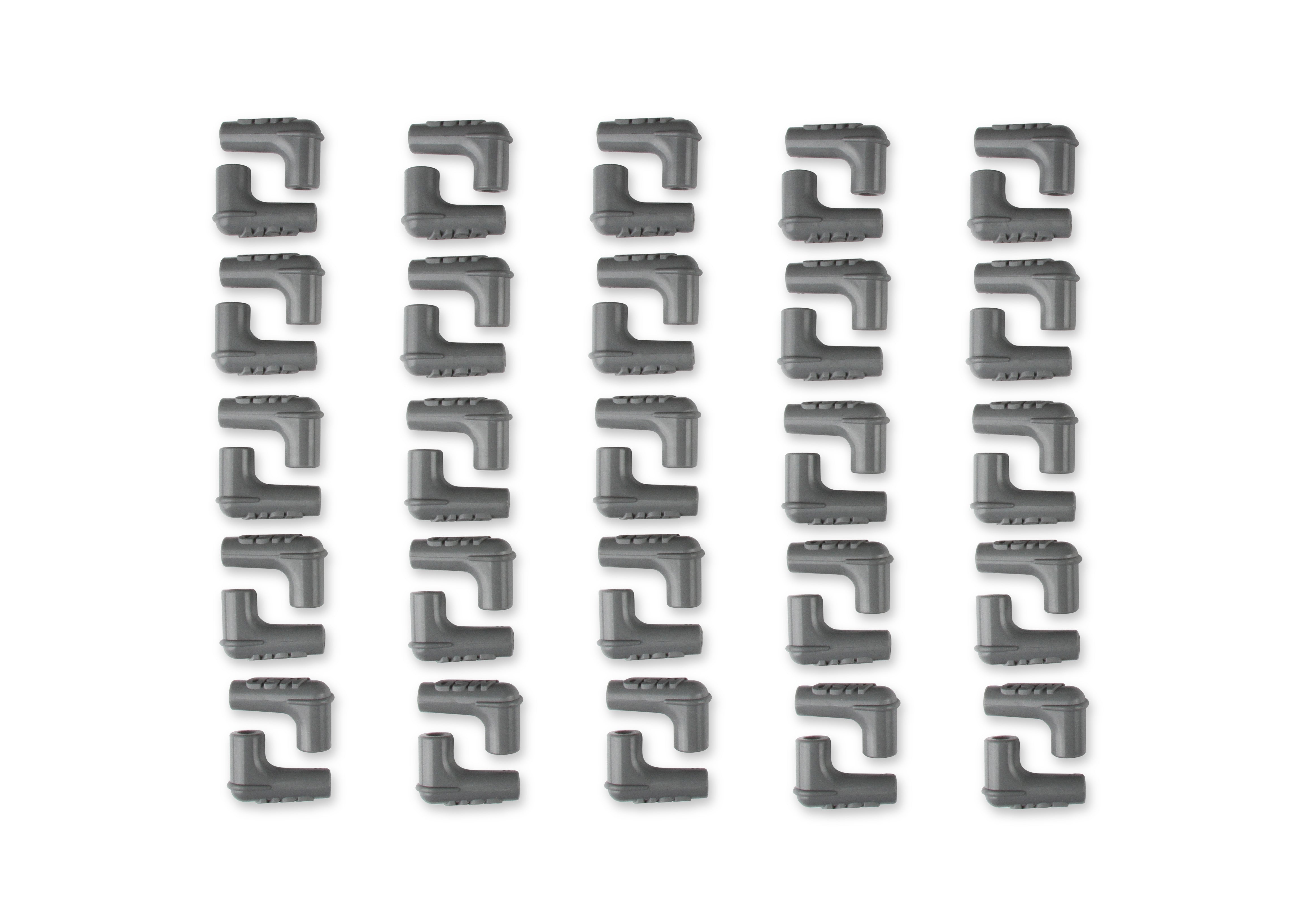 MSD Spark Plug Boots, 90 Degree With GM HEI Nipple, Gray Silicone, 50EA 34554 product image 2