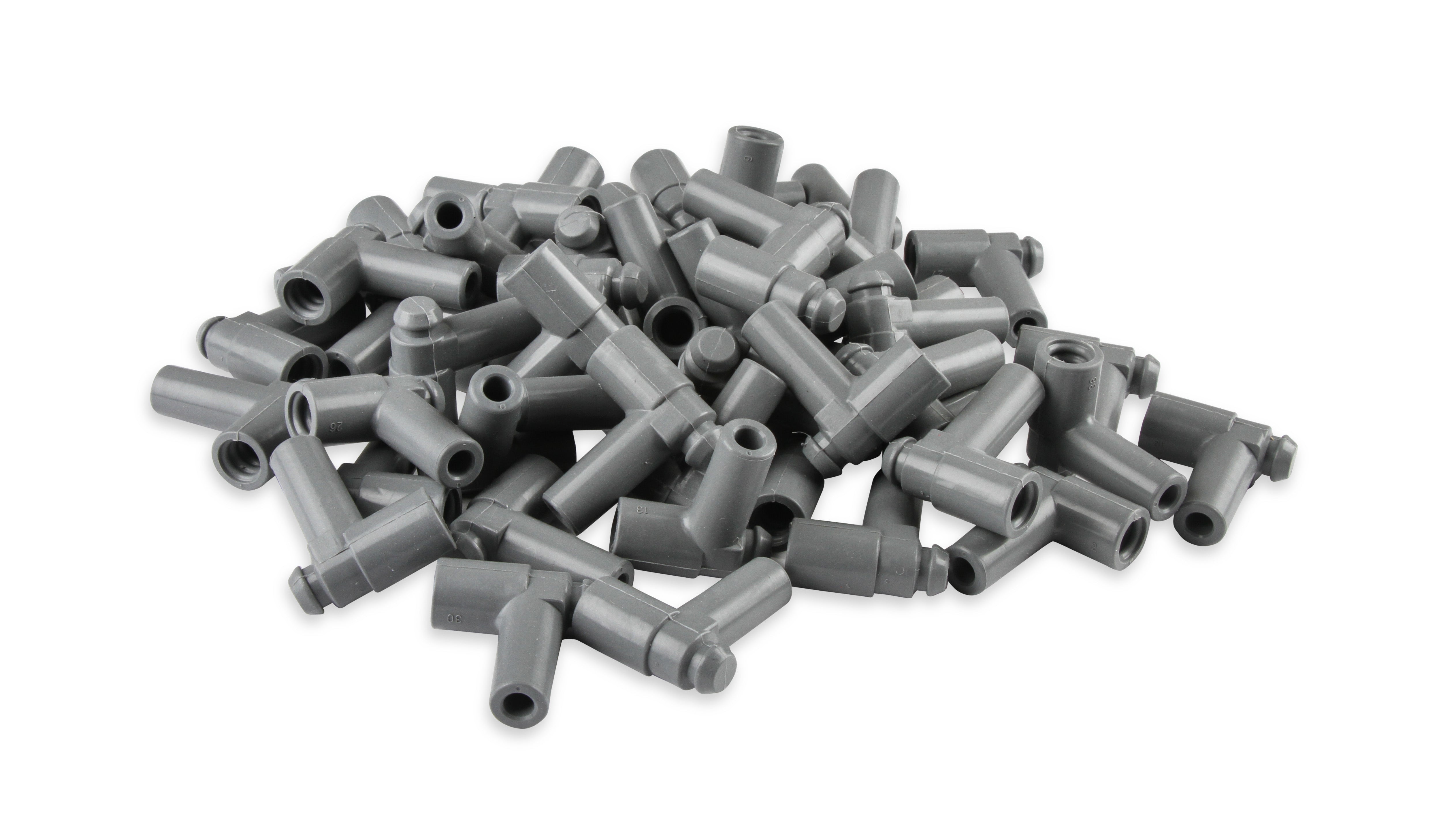 Spark Plug Boots, Straight/multi-angle, With MSD Logo Gray Silicone, 50EA 34564 product image 2