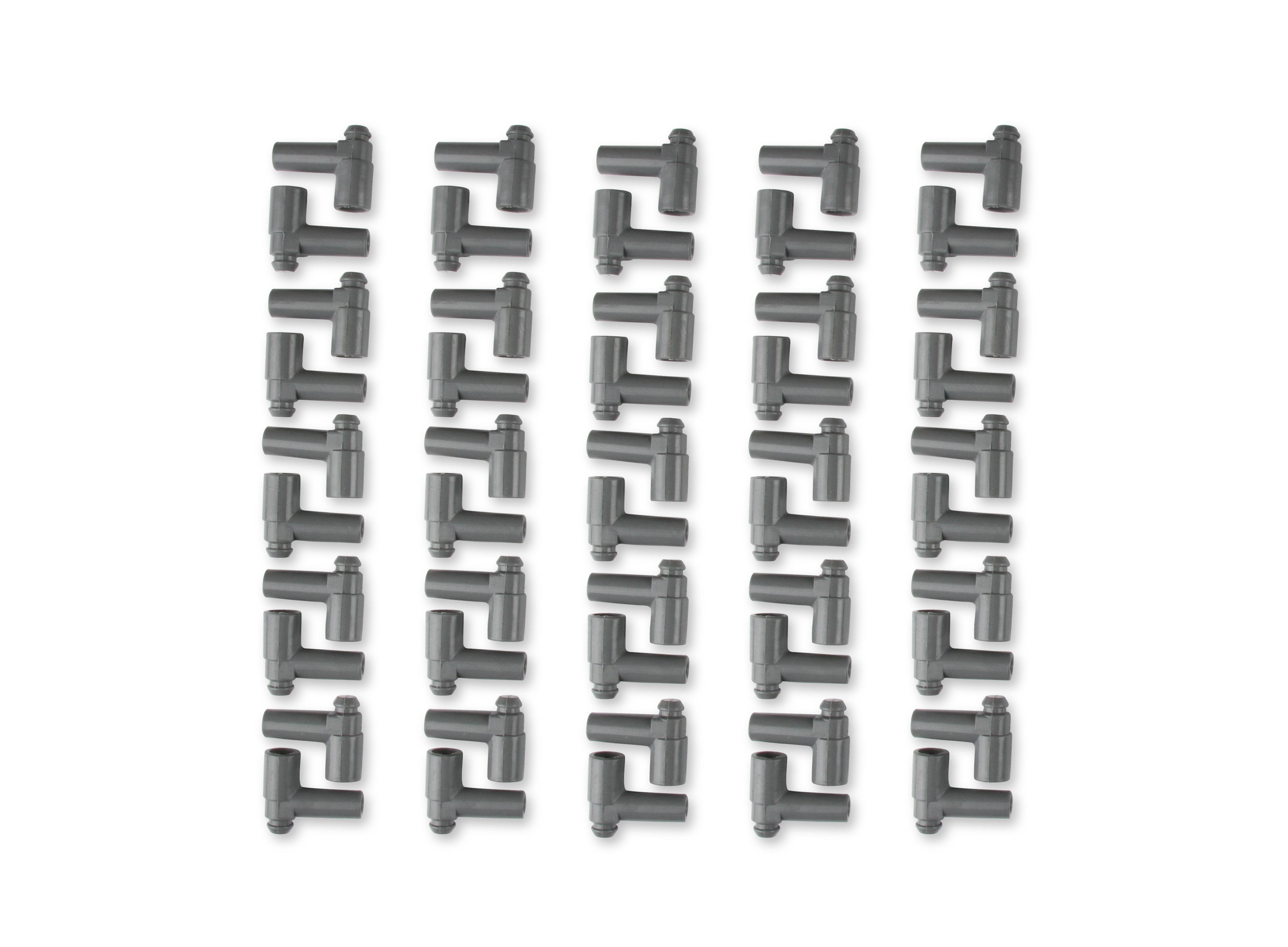 MSD Spark Plug Boots, 90 Degree With GM HEI Nipple, Gray Silicone, 50EA 34554 product image 6