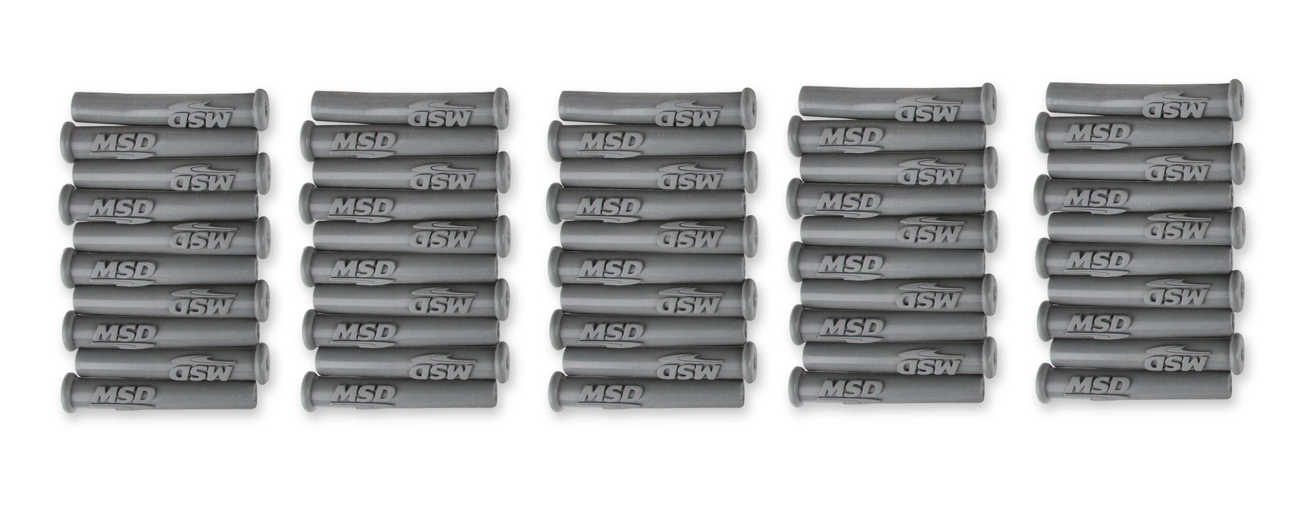 Spark Plug Boots, Straight/multi-angle, With MSD Logo Gray Silicone, 50EA 34564 product image 5