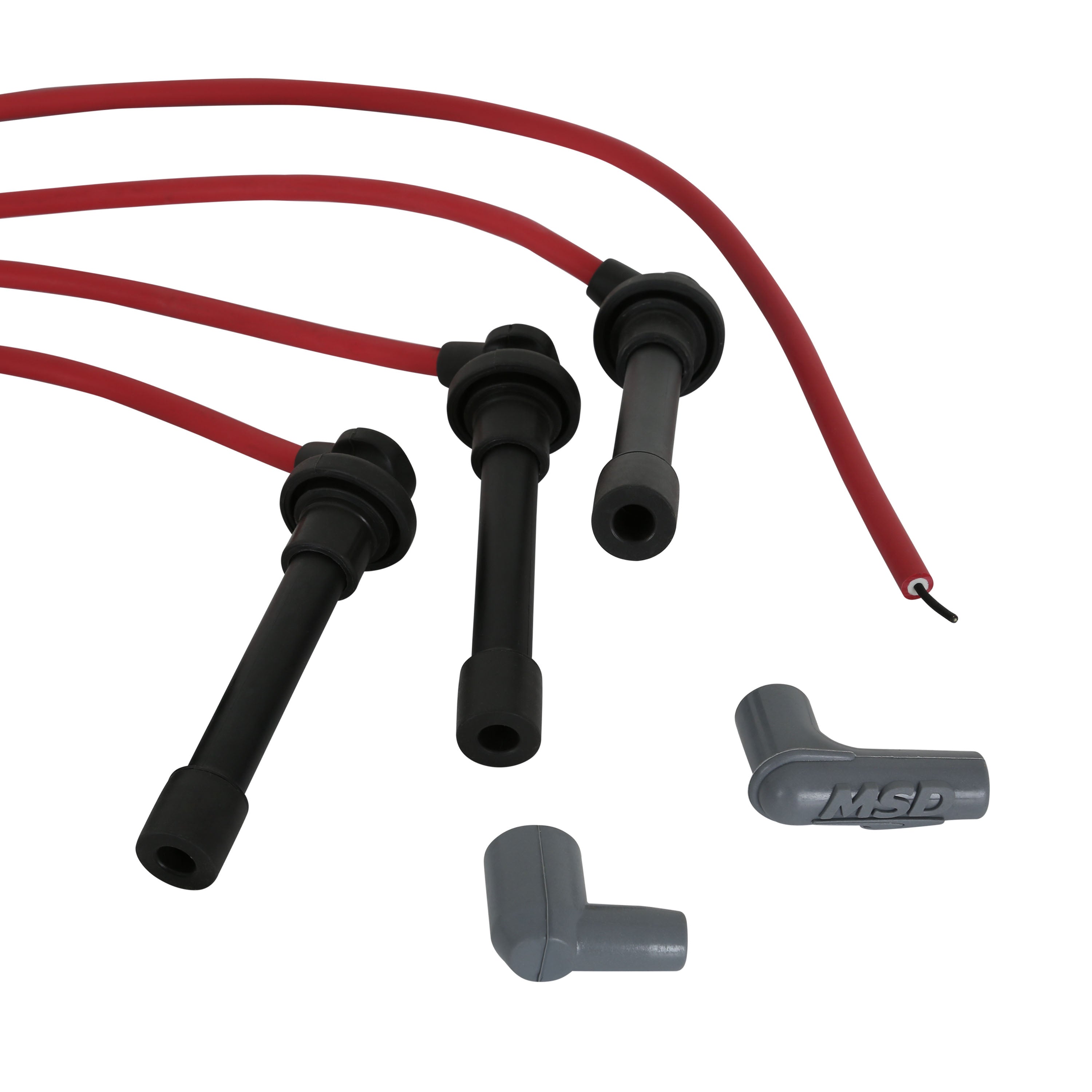 MSD Super Conductor Spark Plug Wire Set, Honda Civic 1.6L '92-'00 W/tower Cap 35359 product image 2
