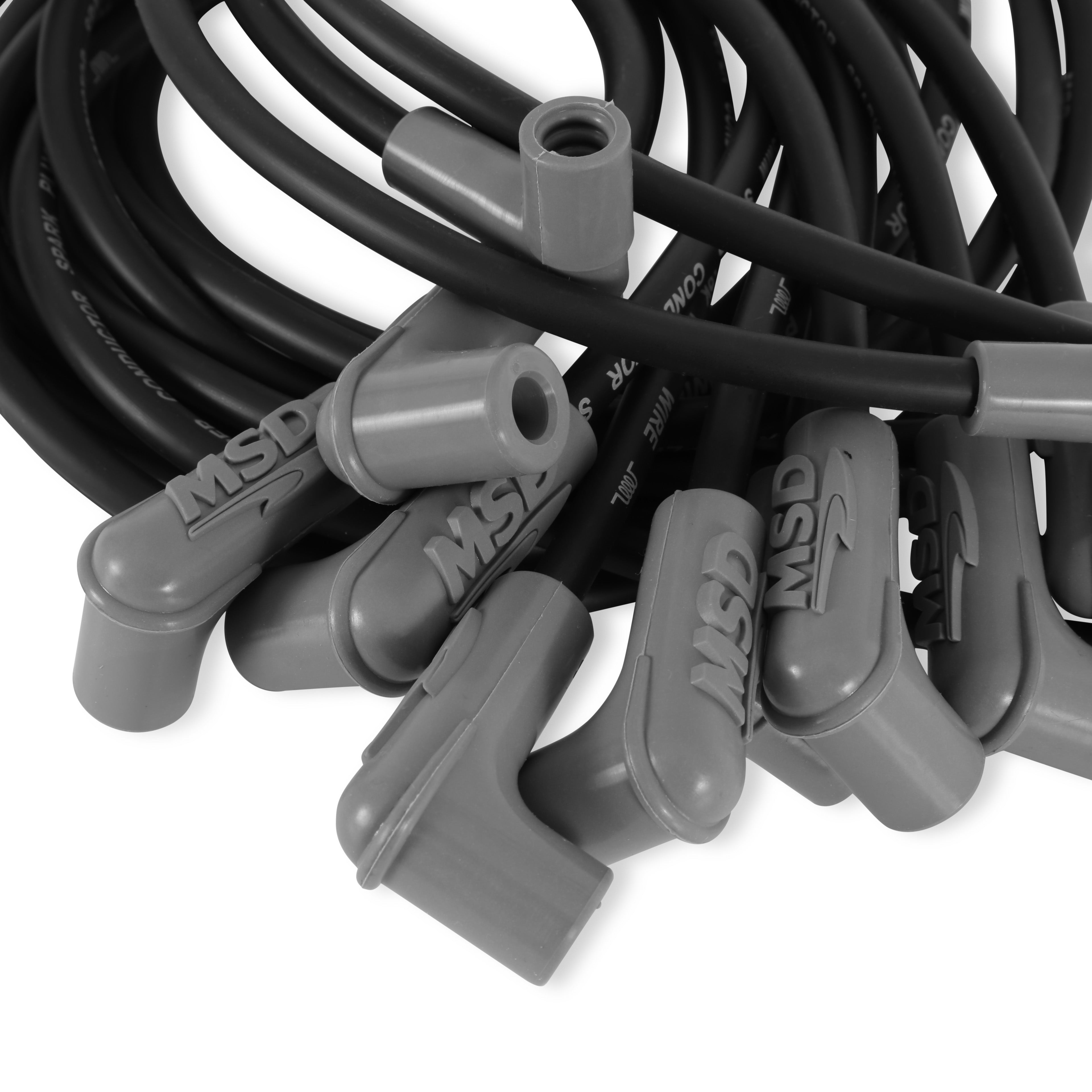 MSD Wire Set, SC Blk, BB Chevy For Use With HEI Tower Cap 35603 product image 2
