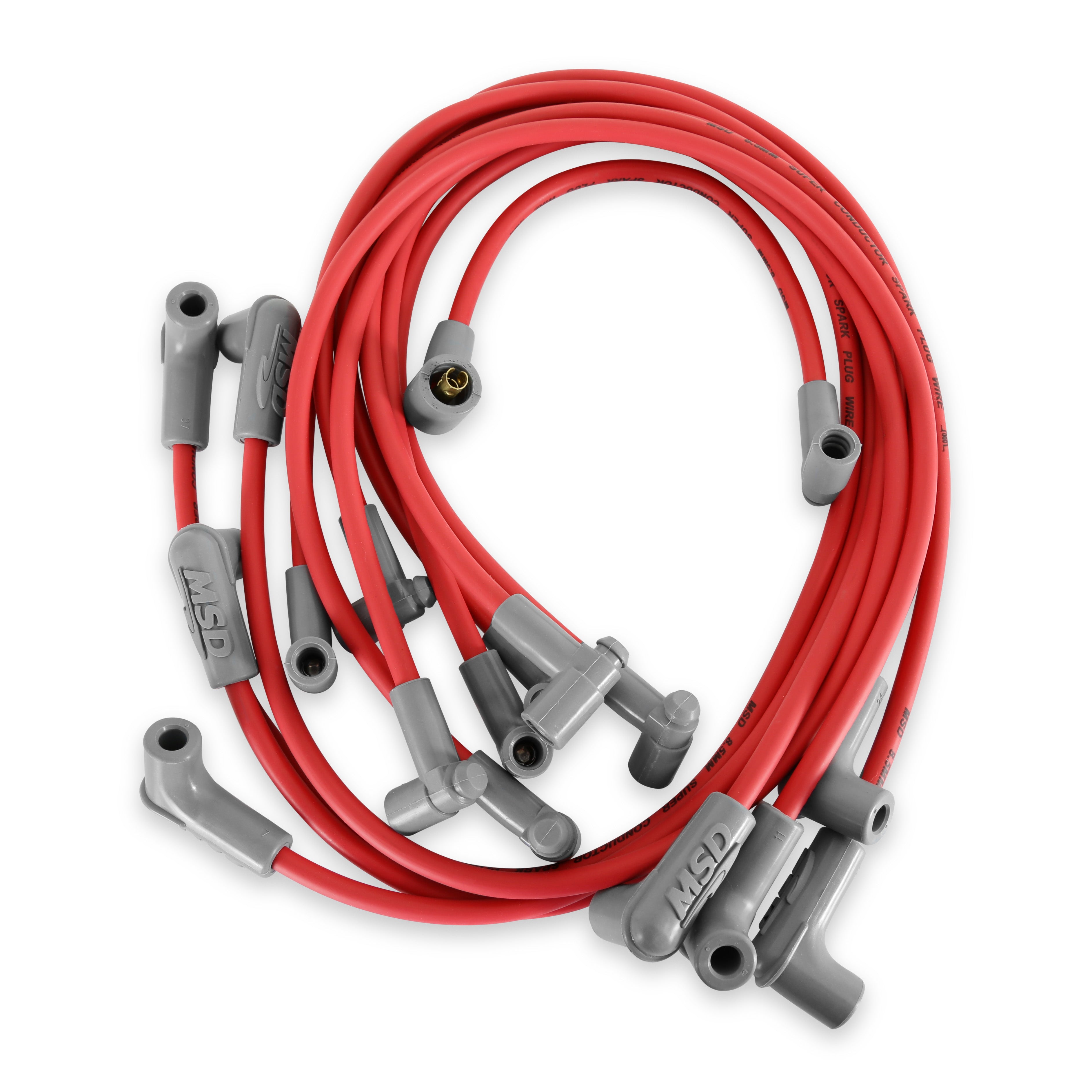 MSD Super Conductor Spark Plug Wire Set, Small Block Chevy W/hei Cap 35659 product image 1