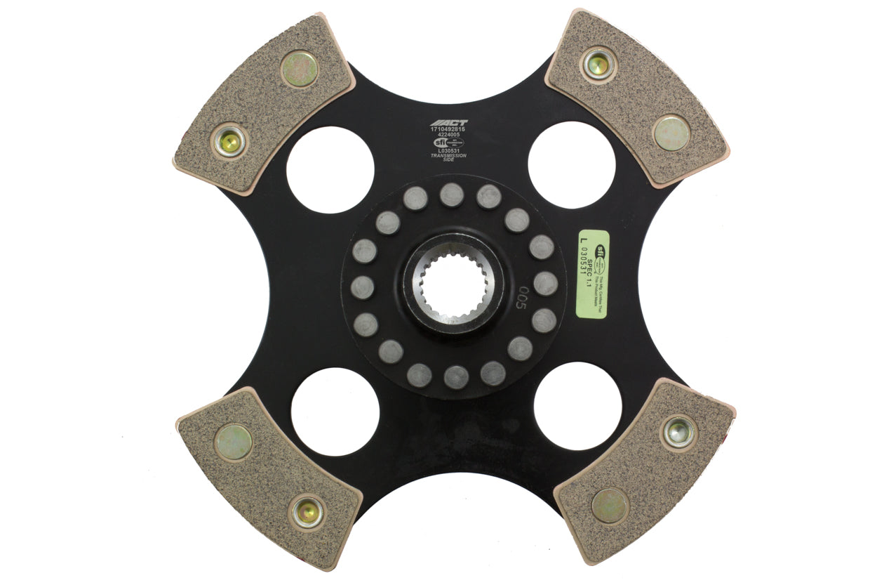 Advanced Clutch 4224005 4-Pad Rigid Race Clutch Disc