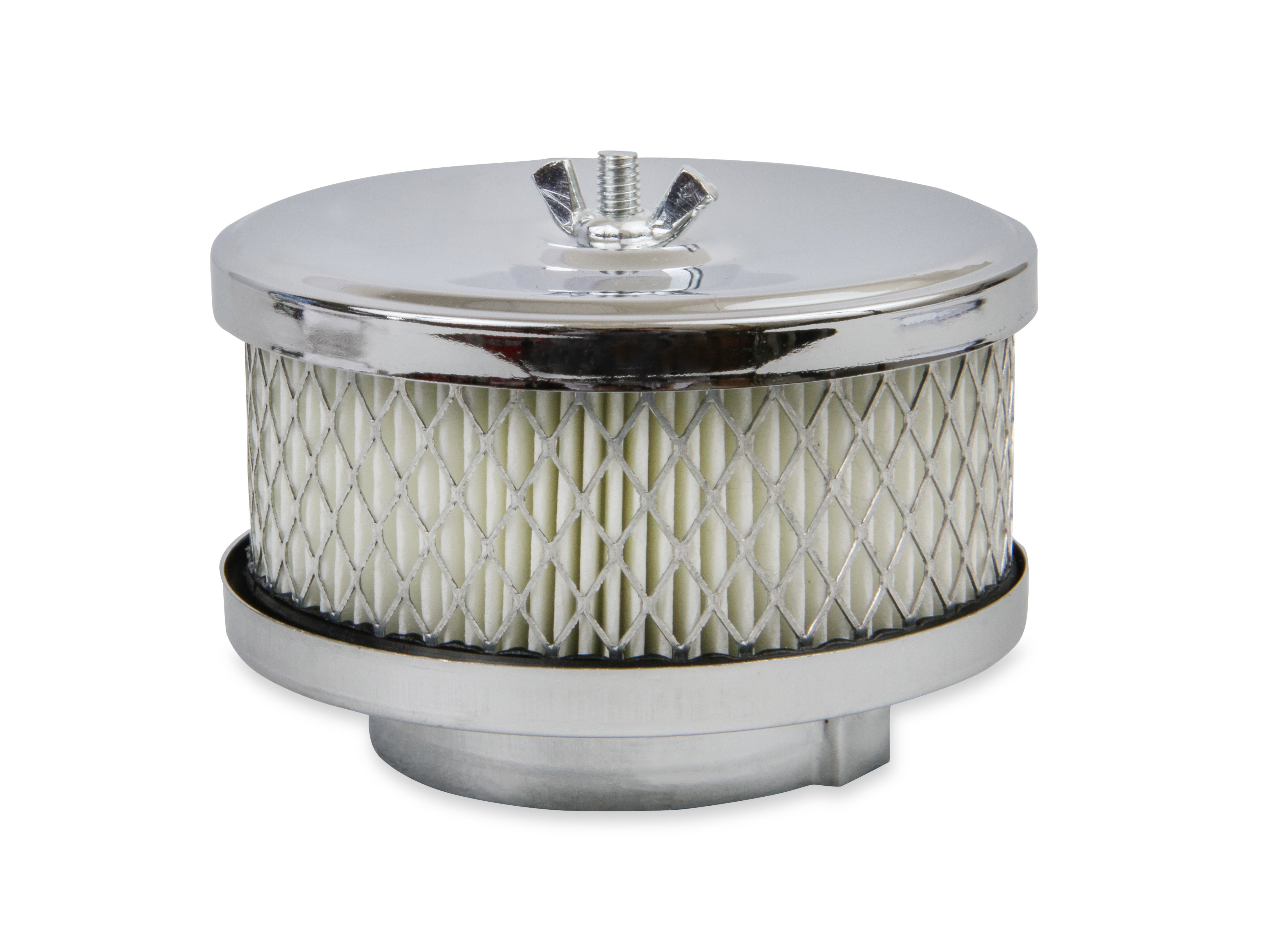 Mr Gasket Mr. Gasket Air Cleaner - Deep Dish - 4 Inch x 2 Inch - Chrome 4354 product image 2