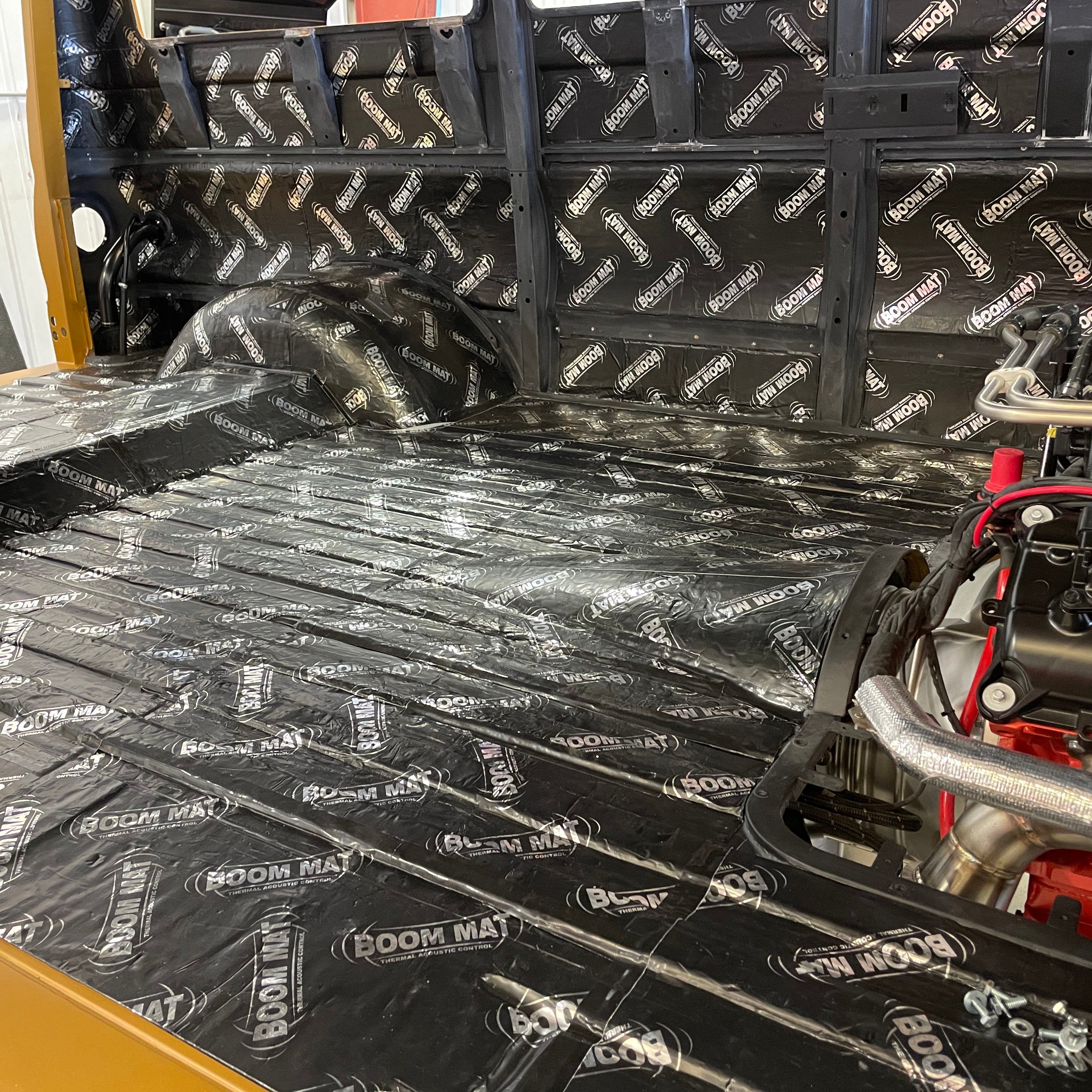 Design Engineering Two 12 inch by 12-1/2 inch sheets of Boom Mat. Sound Dampening Sheet 50200