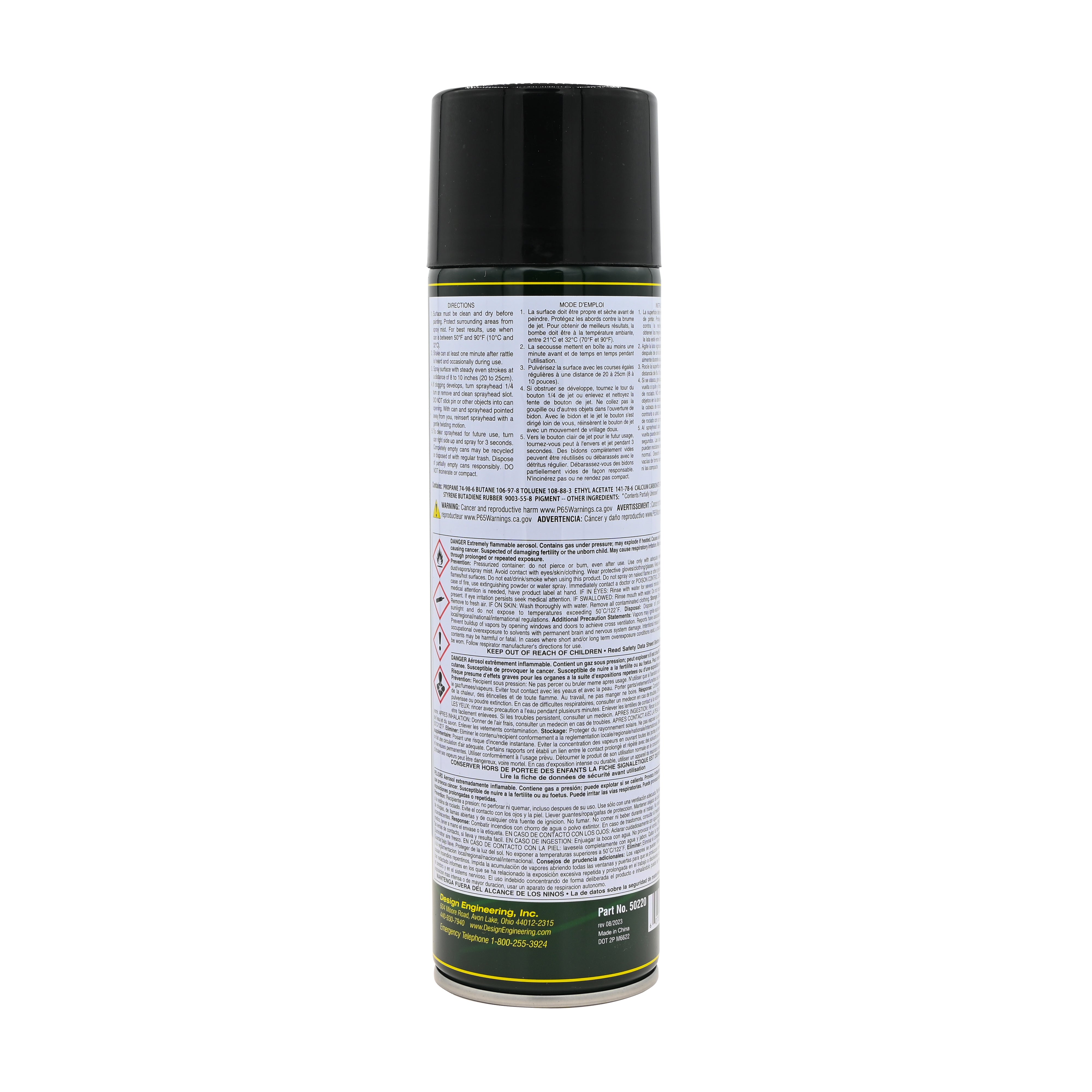 Design Engineering One 18 oz can of vibration damping spray. Spray Adhesive 50220