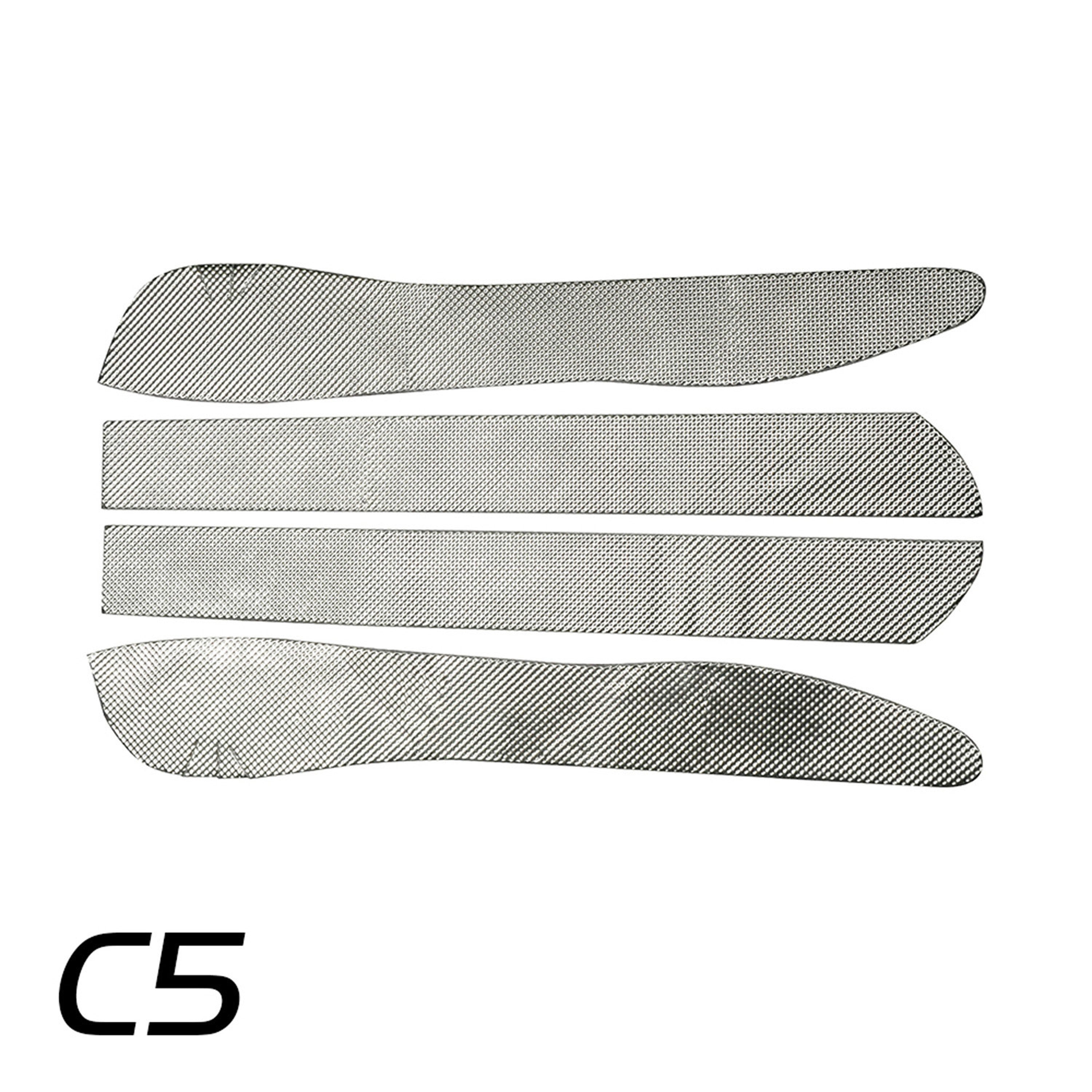 Design Engineering Transmission Tunnel Plate Shield Kit Chevy Corvette C5 4pc Flywheel Scatter Shield