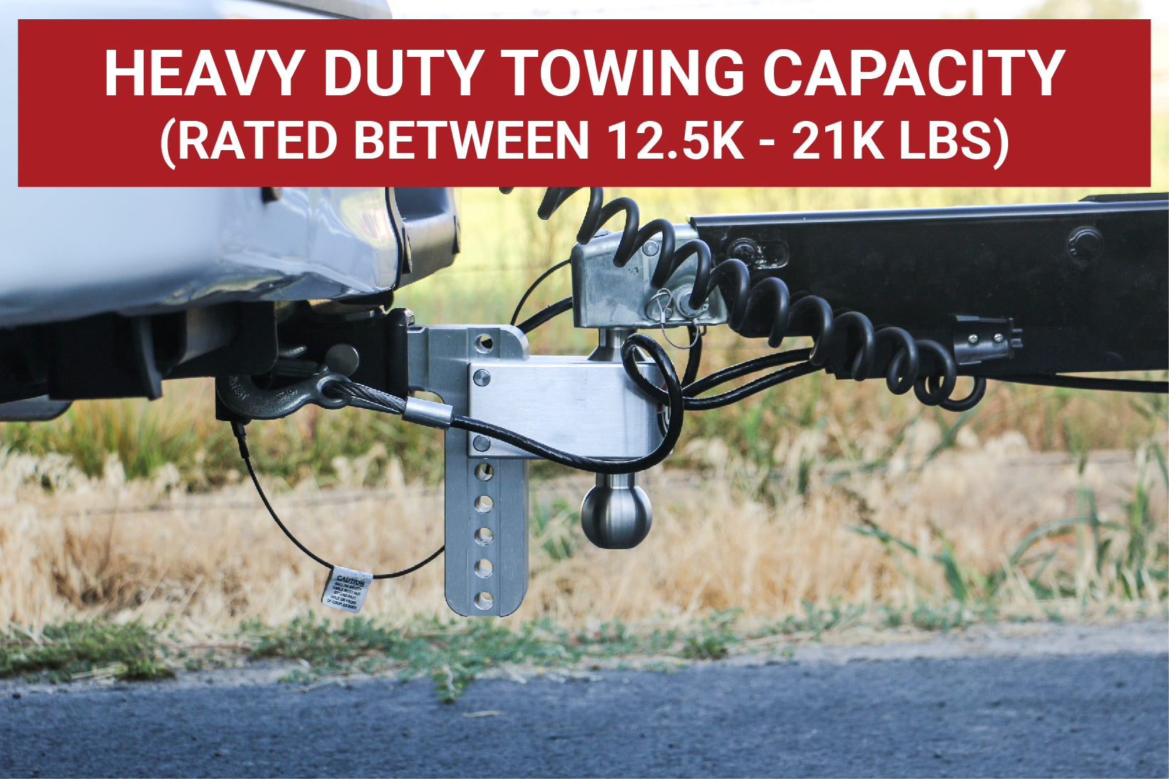 Weigh Safe LTB6-25-KA Turnover Ball 6 in Drop Hitch w/ 2.5 in Shank Trailer Hitch Ball Mount