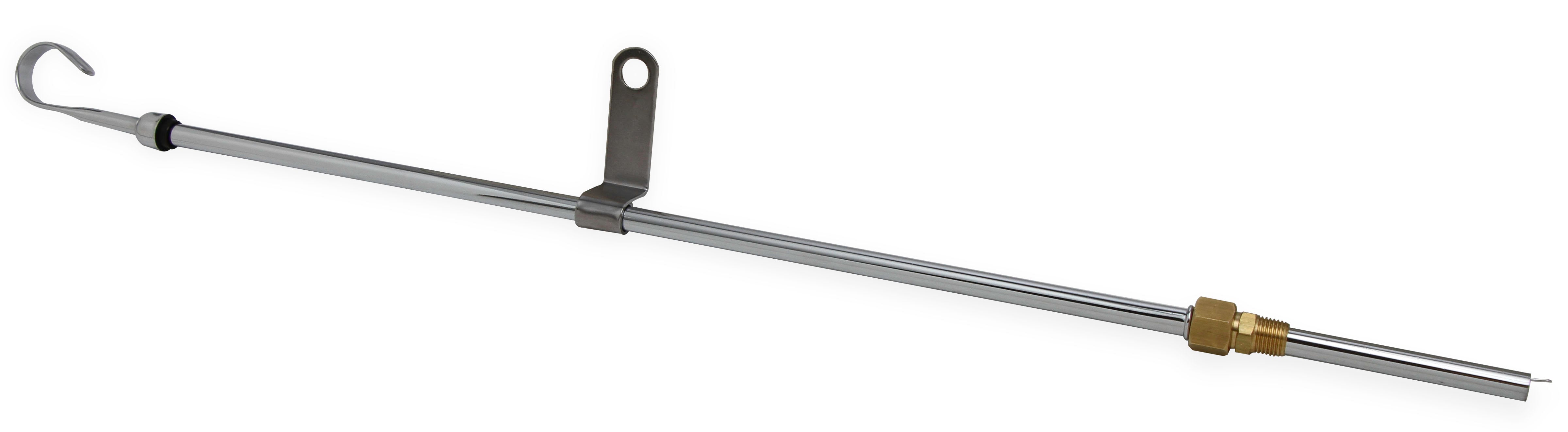Weiand Engine Oil Dipstick Kit SBF In-Pan Chrome 5899WND