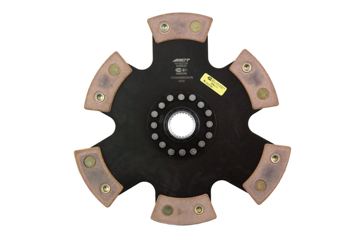 Advanced Clutch 6266020 6-Pad Rigid Ceramic Race Clutch Disc