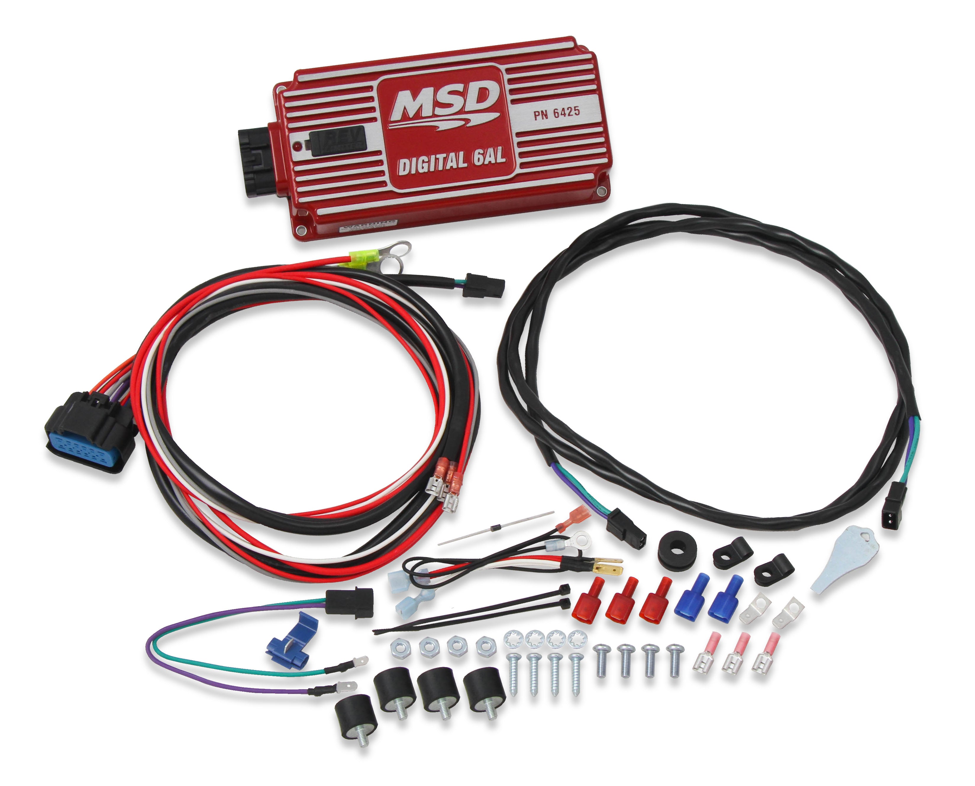 MSD Digital 6AL Ignition Control Module 6425 Red Rev Limiter Universal product image 2