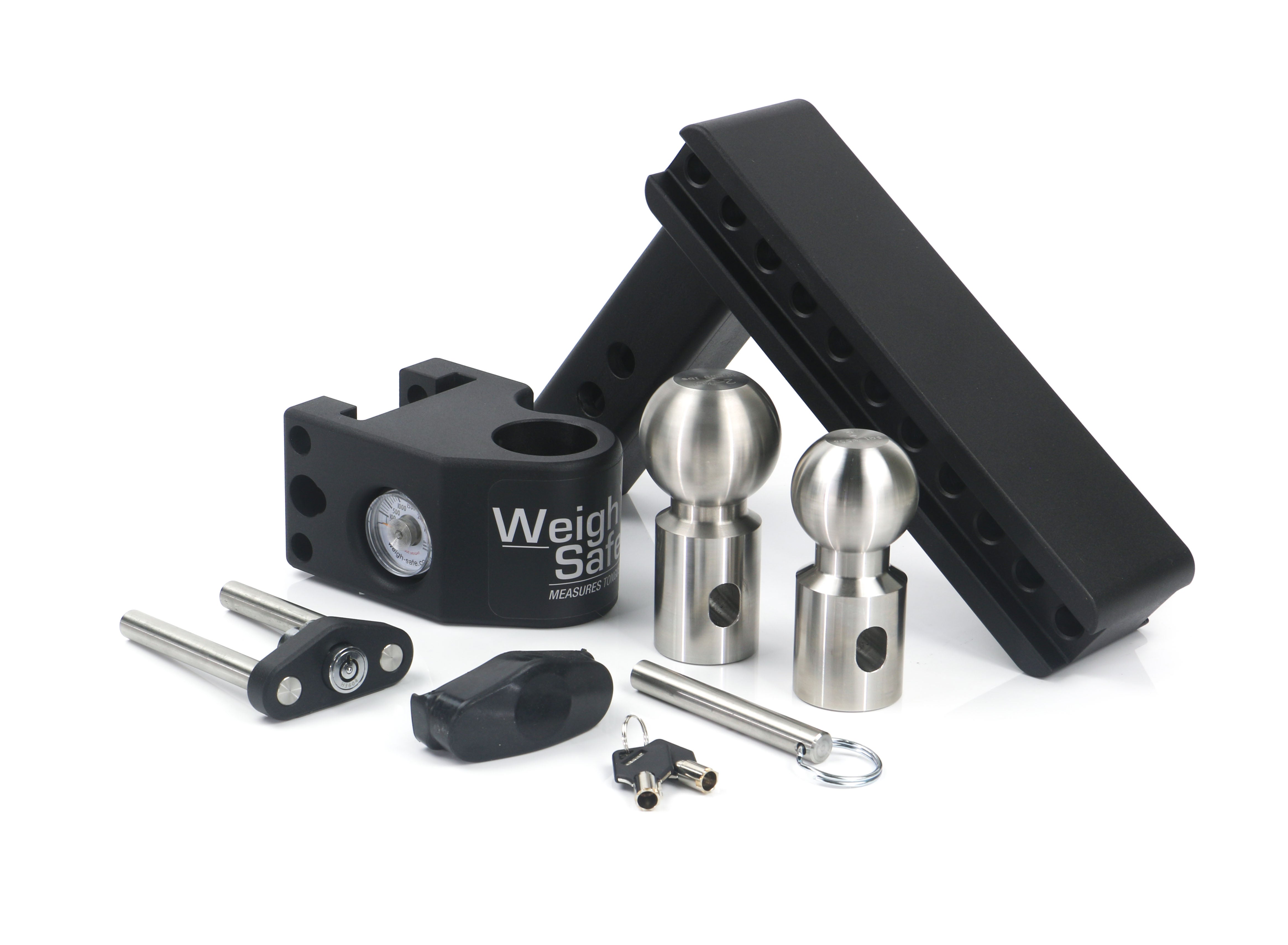 Weigh Safe SWS8-2 Steel Adjustable Drop Hitch - 8" Drop & 2" Shank Trailer Hitch